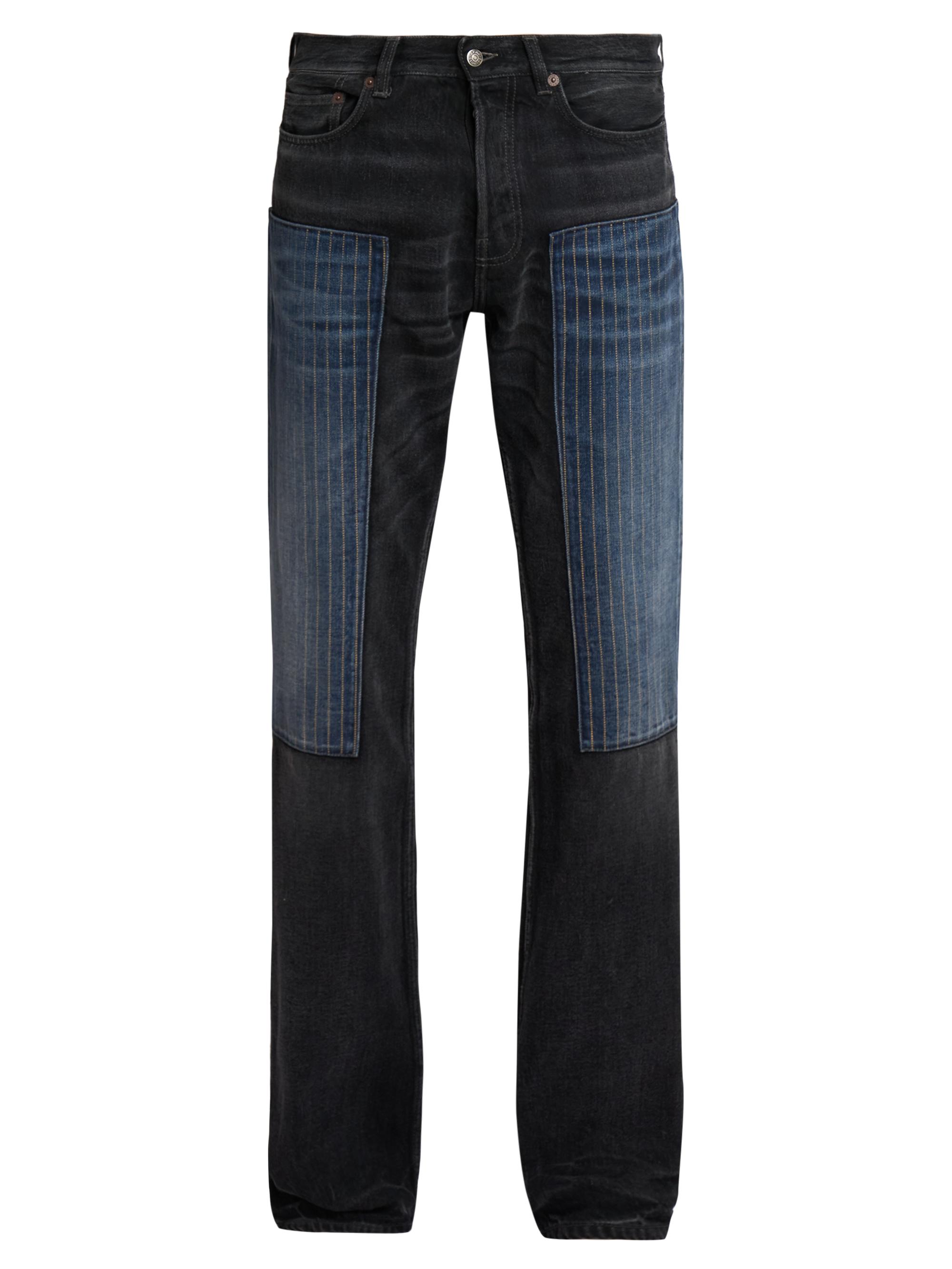 Patchwork Tokyo Straight-Leg Jeans