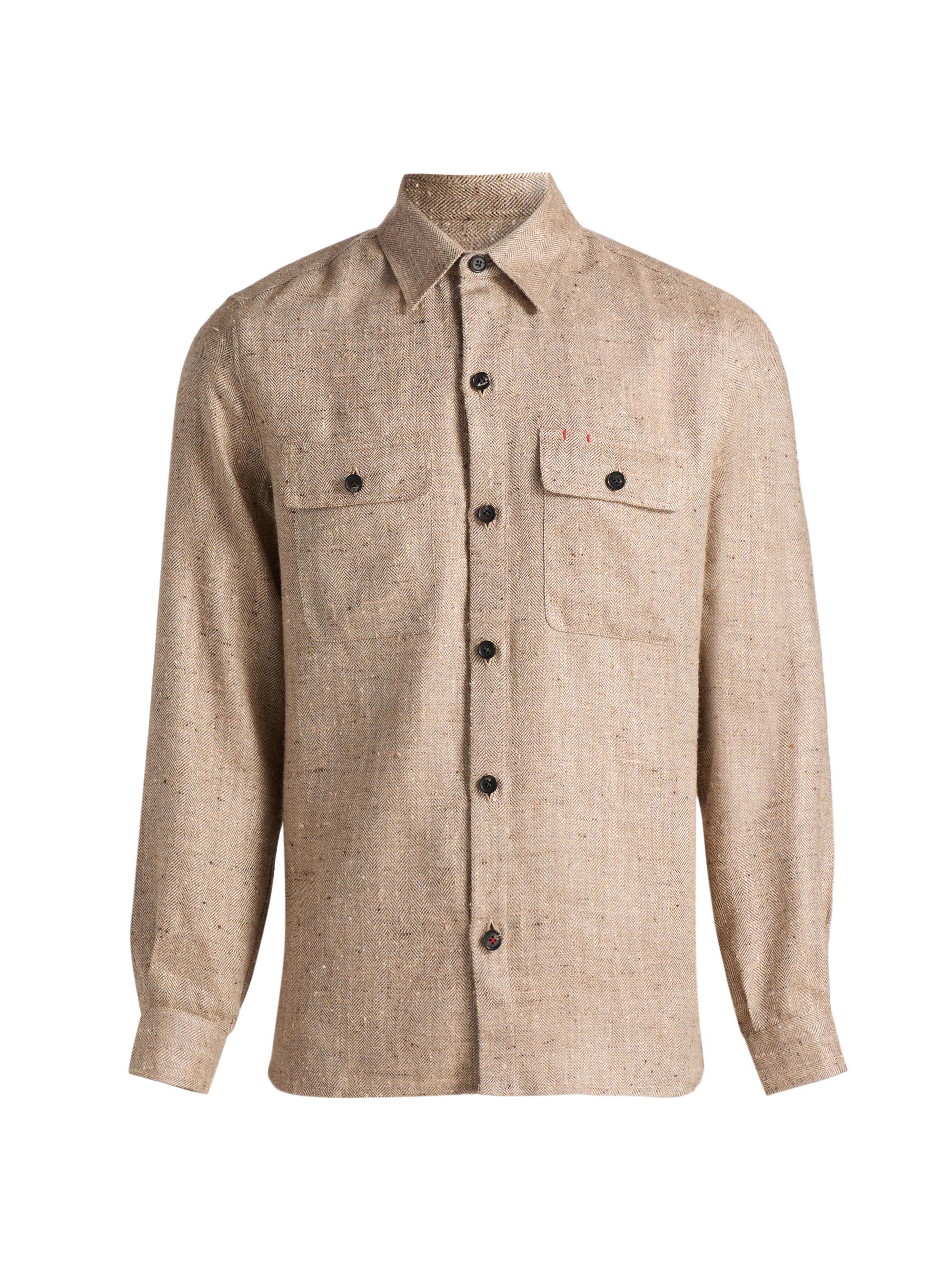Isaia Stretch-Cashmere Double Face Overshirt | Saks Fifth Avenue