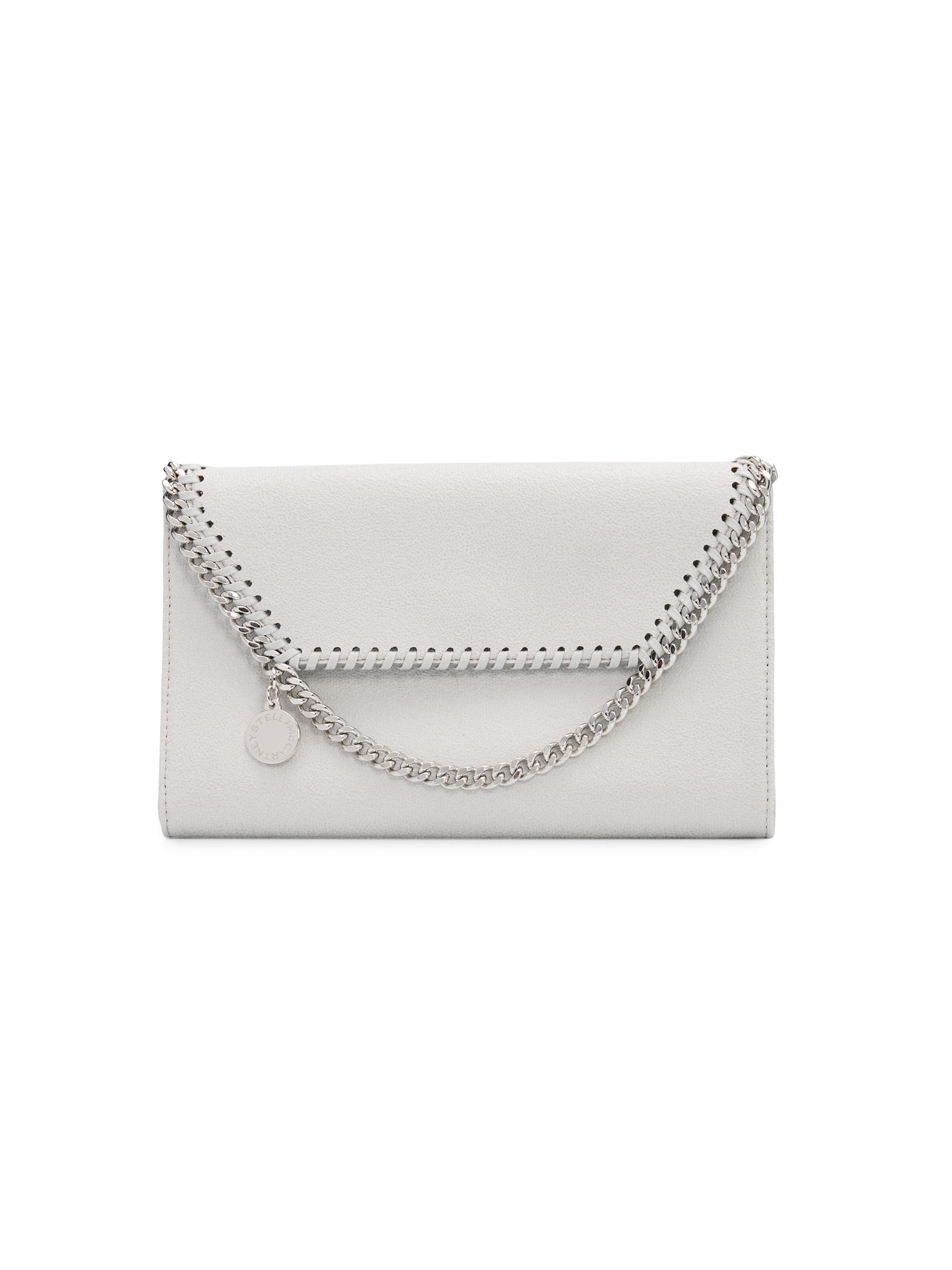 Stella McCartney Women's Falabella Shaggy Deer Wallet Crossbody Bag - Pearl Grey