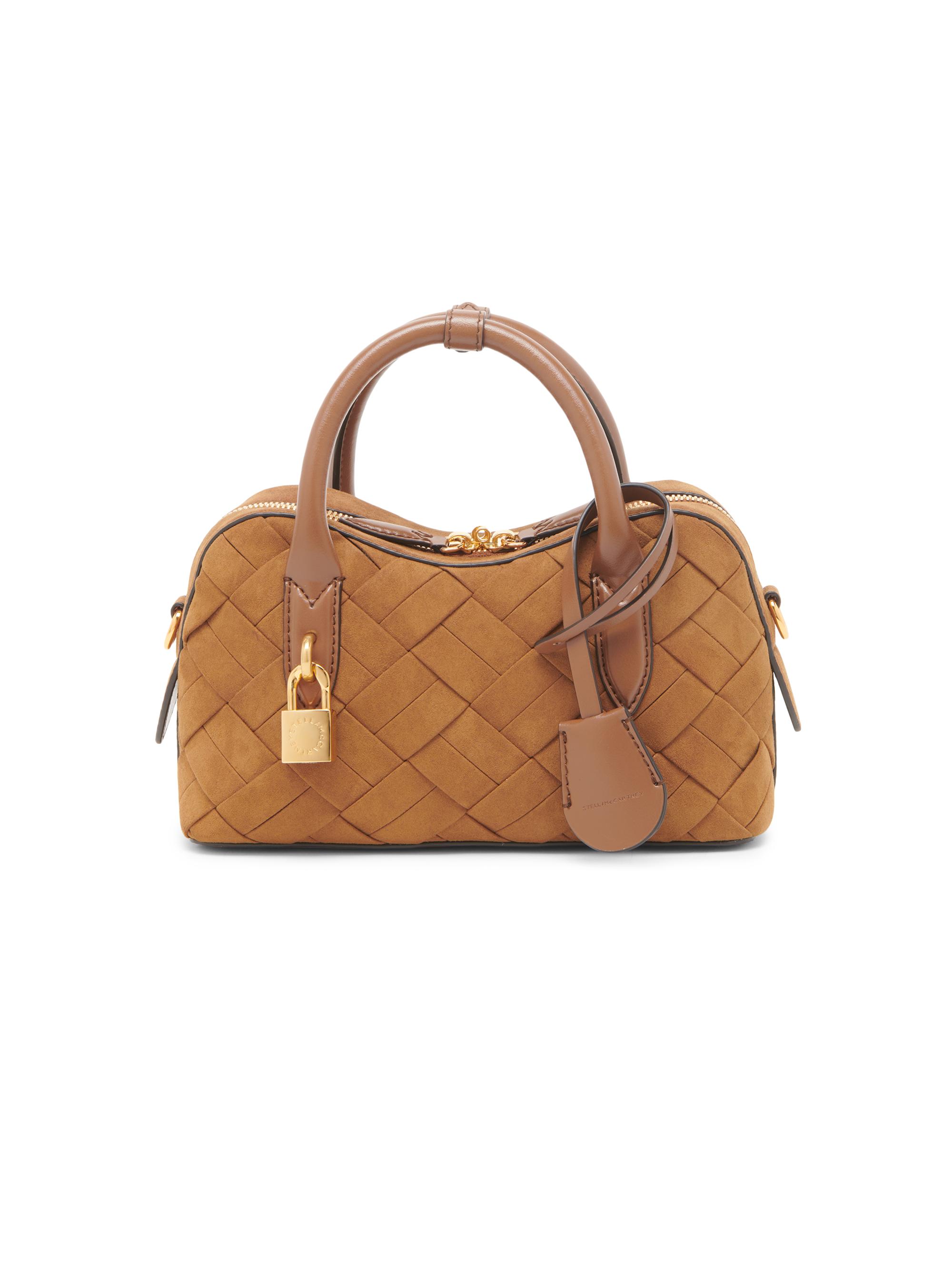 Stella McCartney Women's Ryder  Woven Top Handle Bag - Brandy