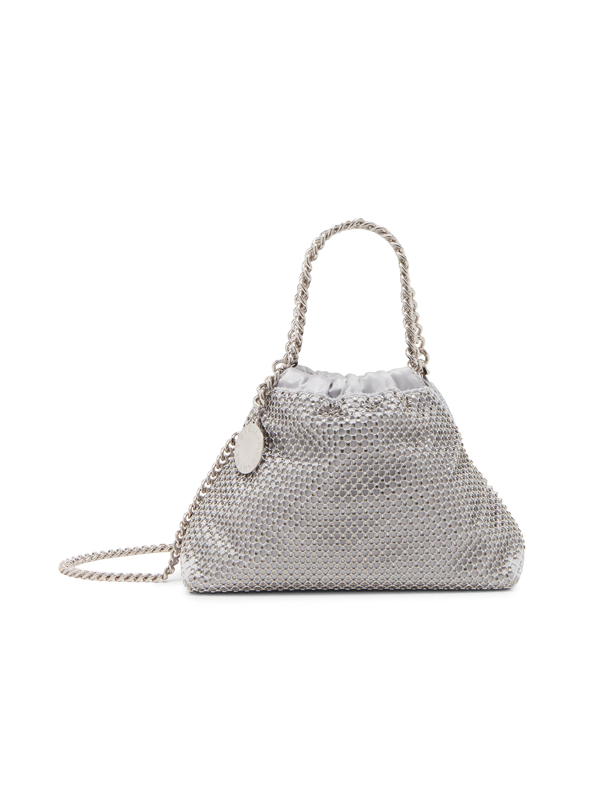 Stella McCartney Women's Falabella Mini Metallic Shoulder Bag - Silver
