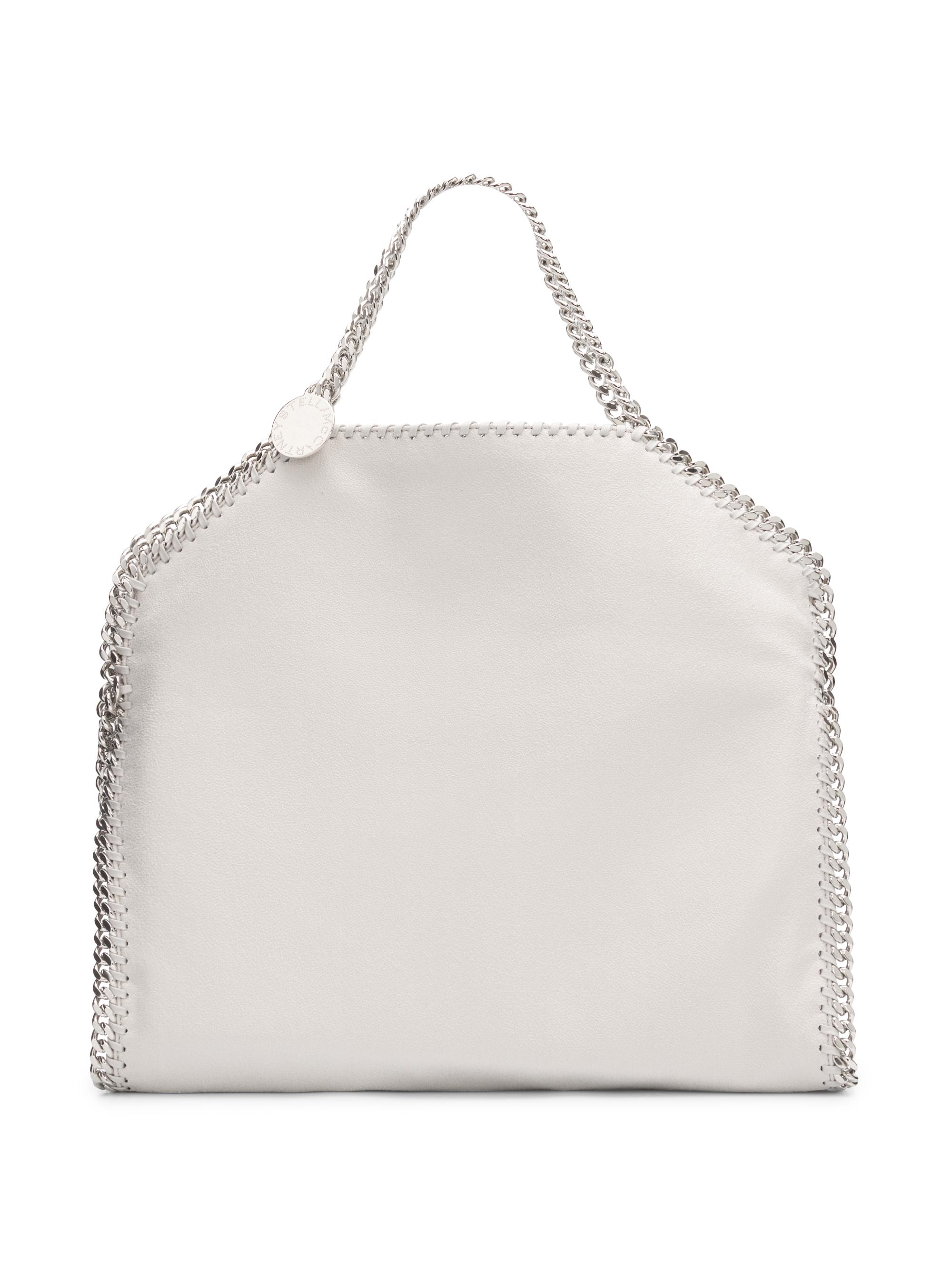 Stella McCartney Women's Falabella 3-Chain Vegan Leather Tote Bag - Pearl Grey