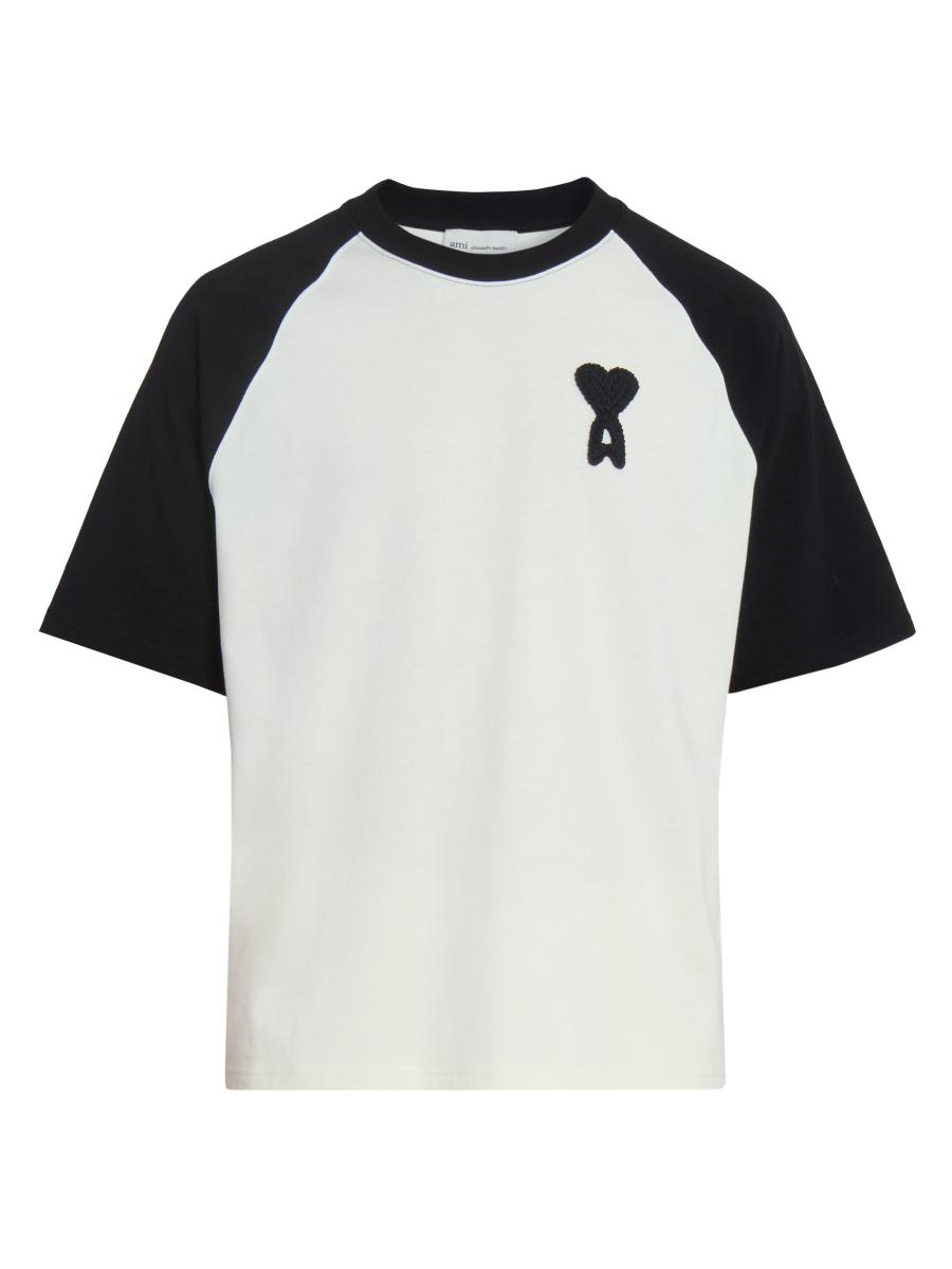 AMIPARIS Tシャツ AMI Paris Boxy Crochet Ami De Coeur Raglan T-Shirt | Saks Fifth Avenue