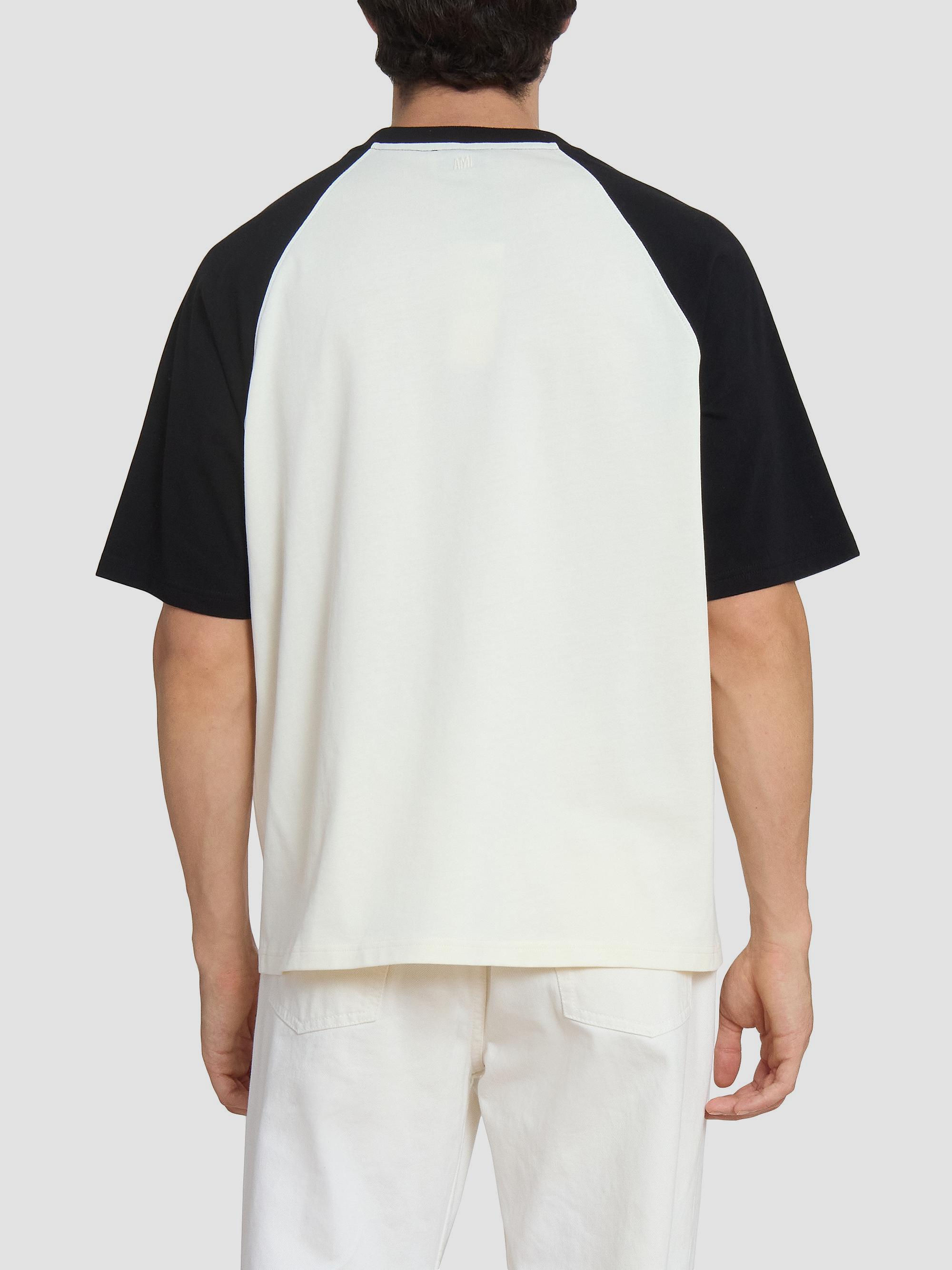 AMI Paris Boxy Crochet Ami De Coeur Raglan T-Shirt | Saks Fifth Avenue