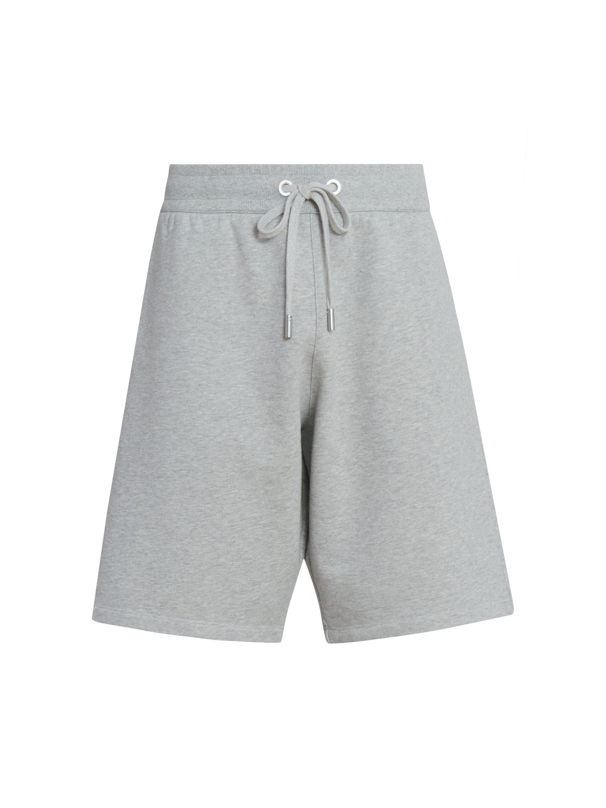 AMI Paris Men's Quota Cotton Drawstring Shorts - Gris Cendre Chine