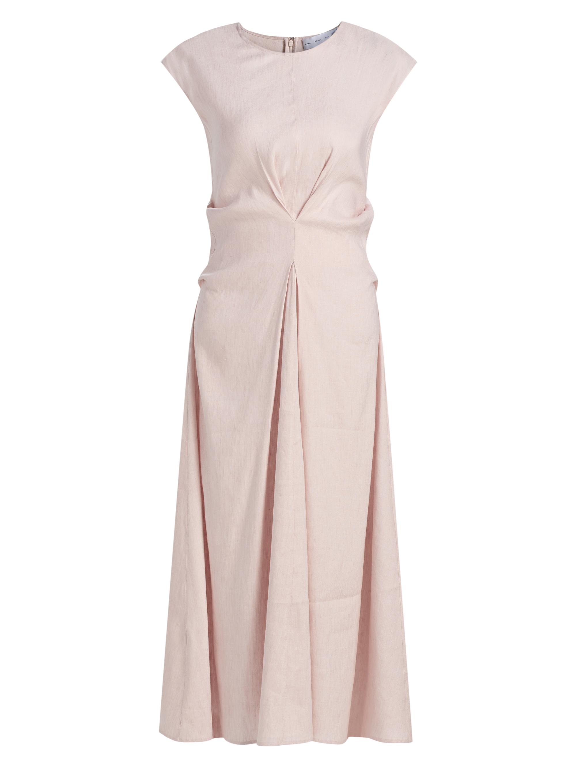 Proenza Schouler White Label Women's Miranda Linen-Blend Midi-Dress - Orchid