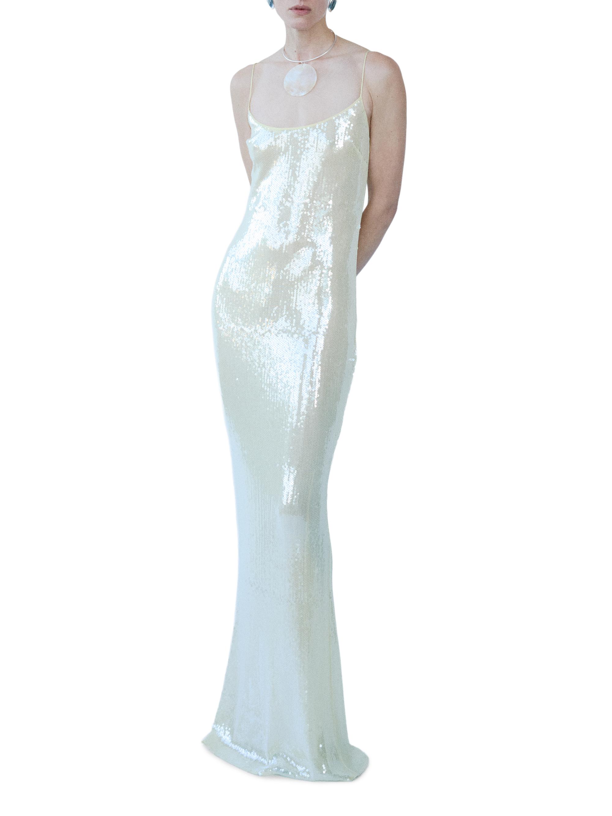 The New Arrivals Ilkyaz Ozel Women's Isis Sequined Slip Gown - Paradiso
