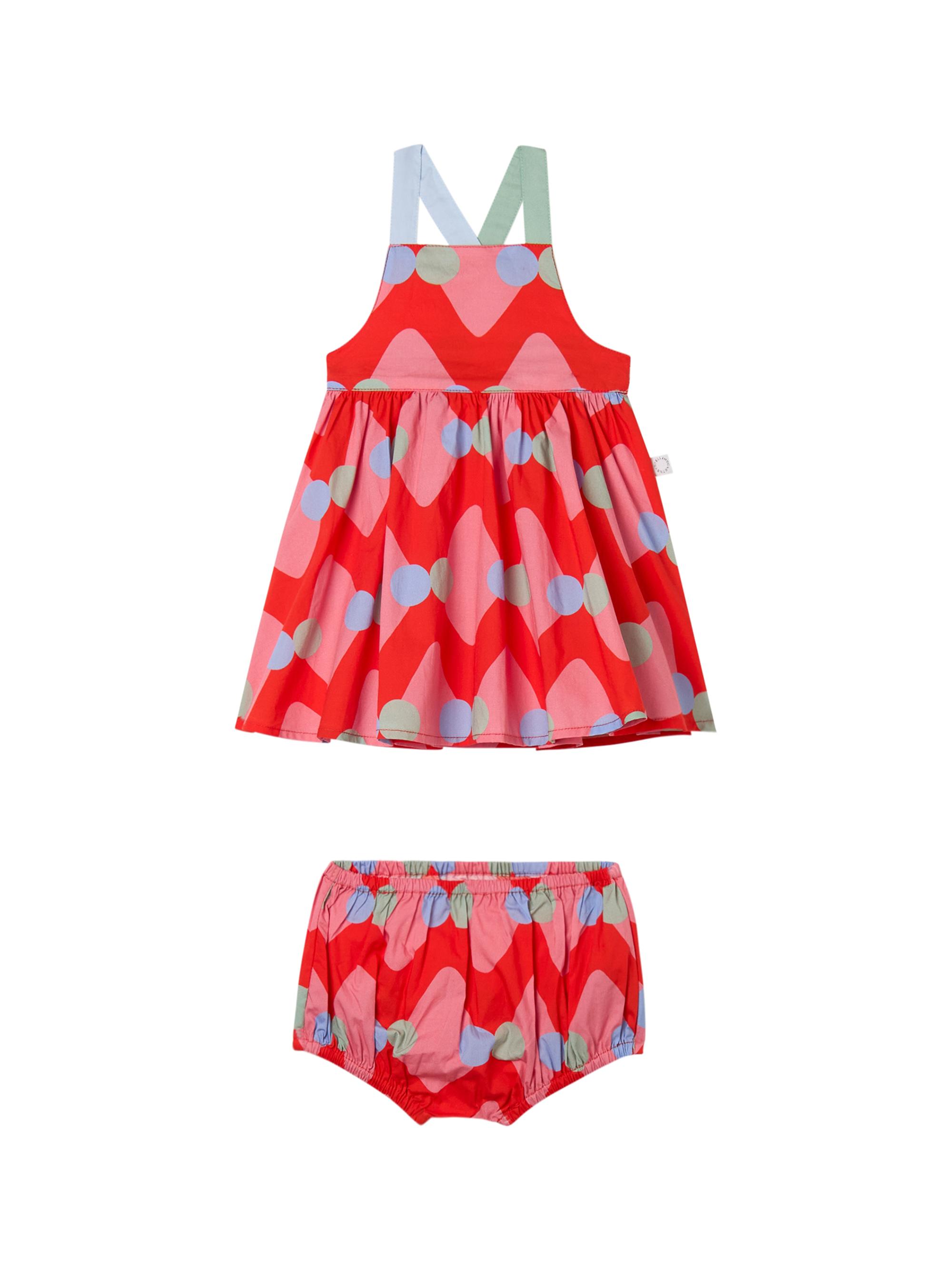 Stella McCartney Baby Girl's & Little Girl's Geometric-Print Cotton Dress & Bloomers Set - Red