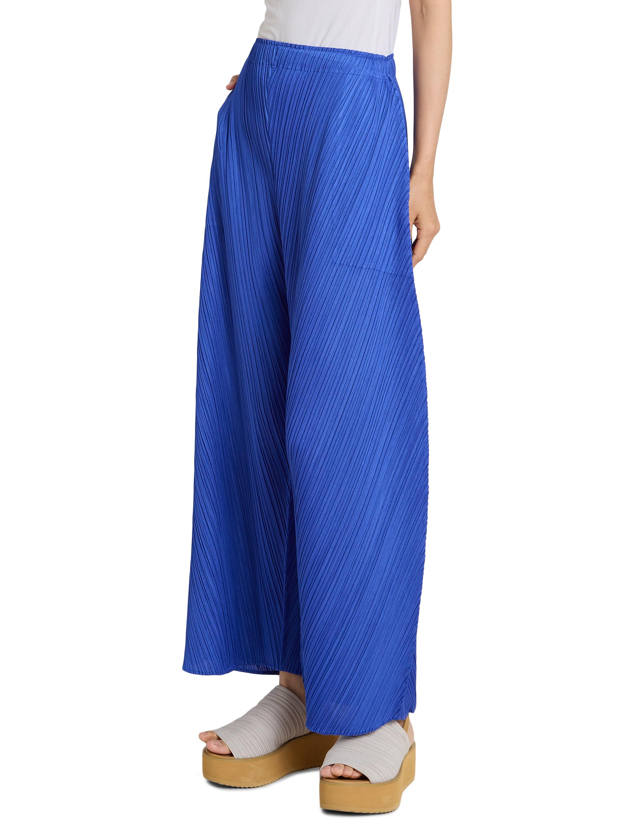 Pleats Please Issey Miyake Women's Coast Pleated Pants - Blue | Thumbnail 4