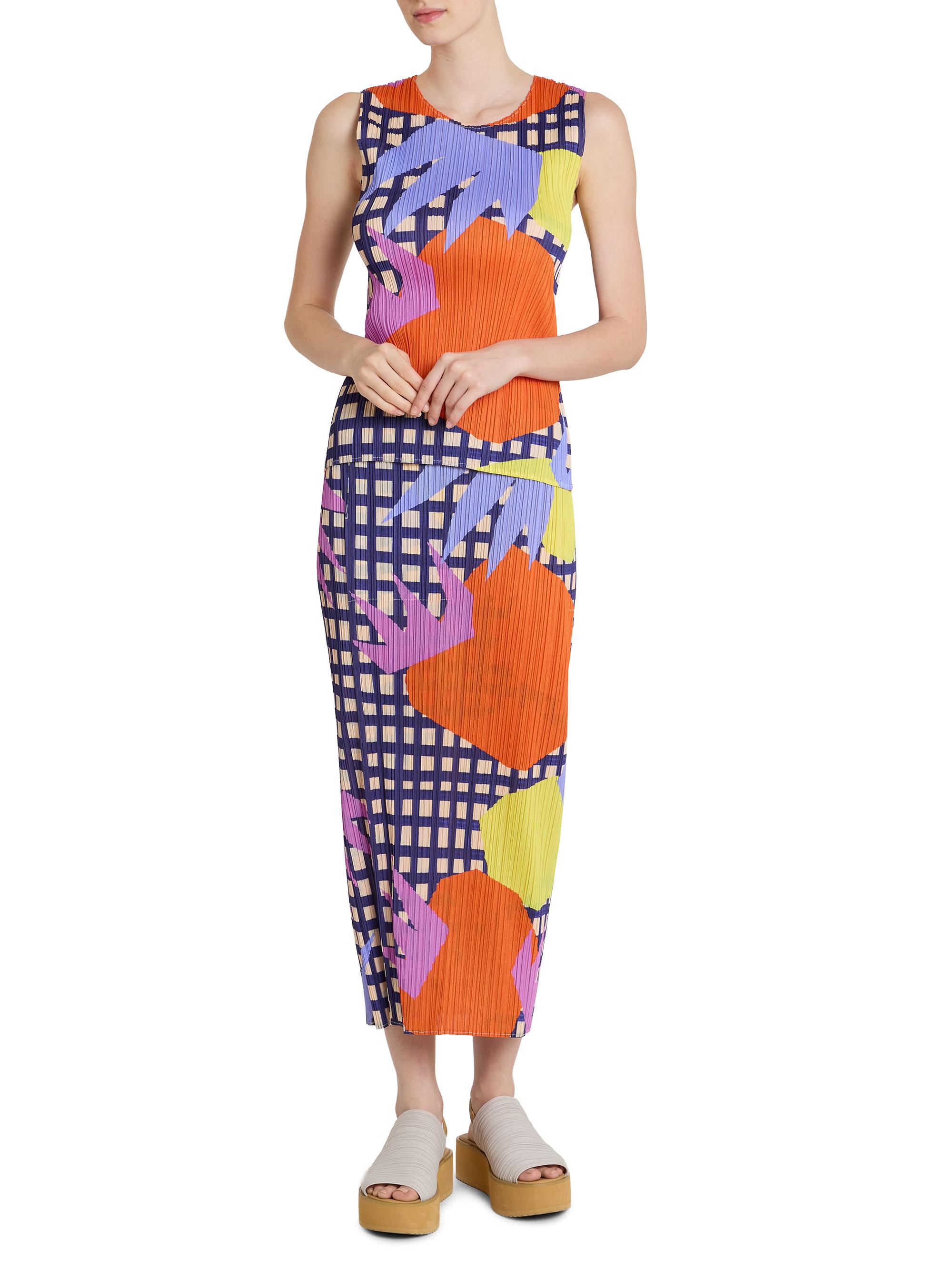 Pleats Please Issey Miyake Market Printed Pleated Top | Saks Fifth