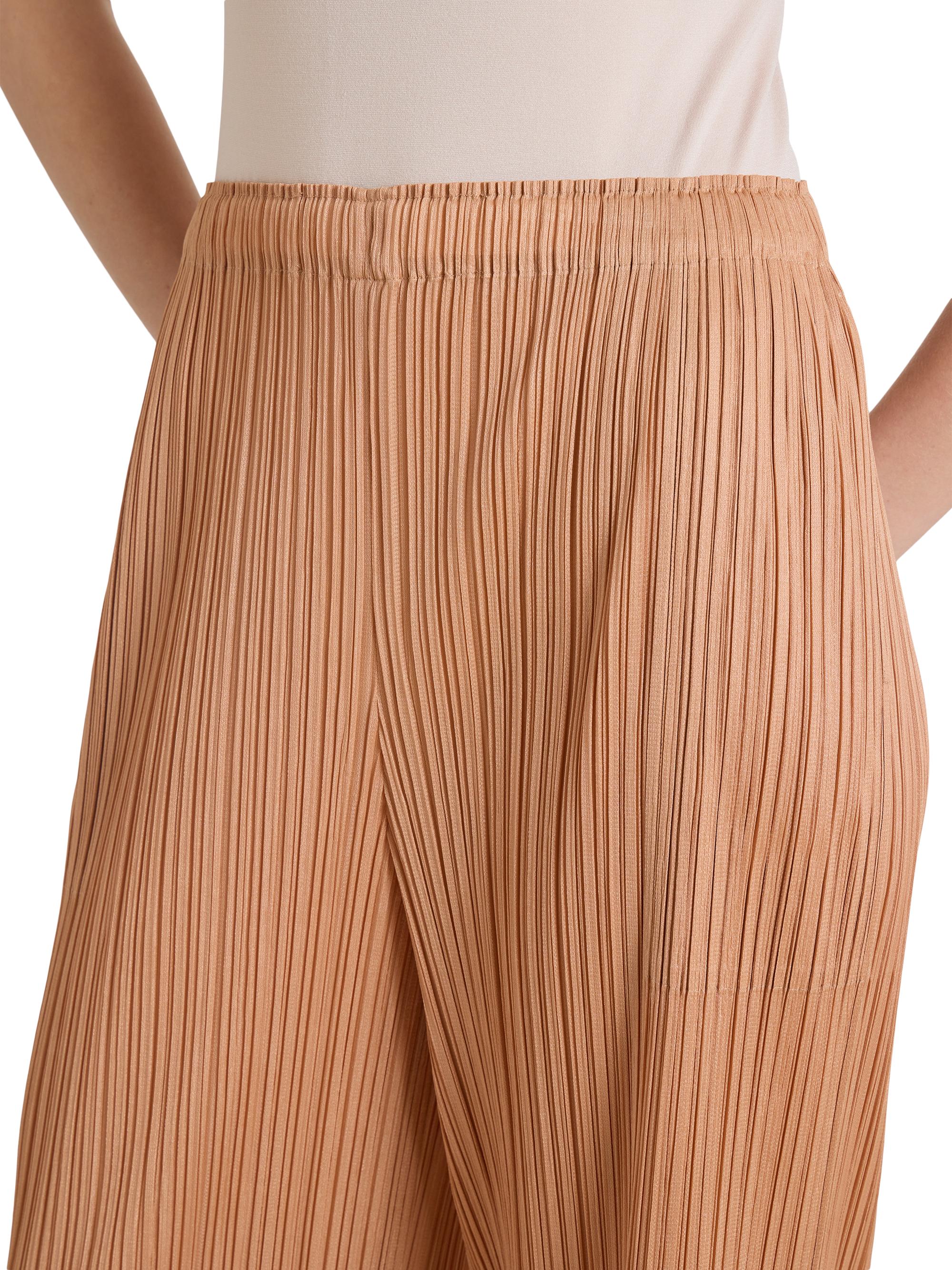 Pleats Please Issey Miyake Women's Monthly Colors: June Pants - Pink Beige | Thumbnail 6