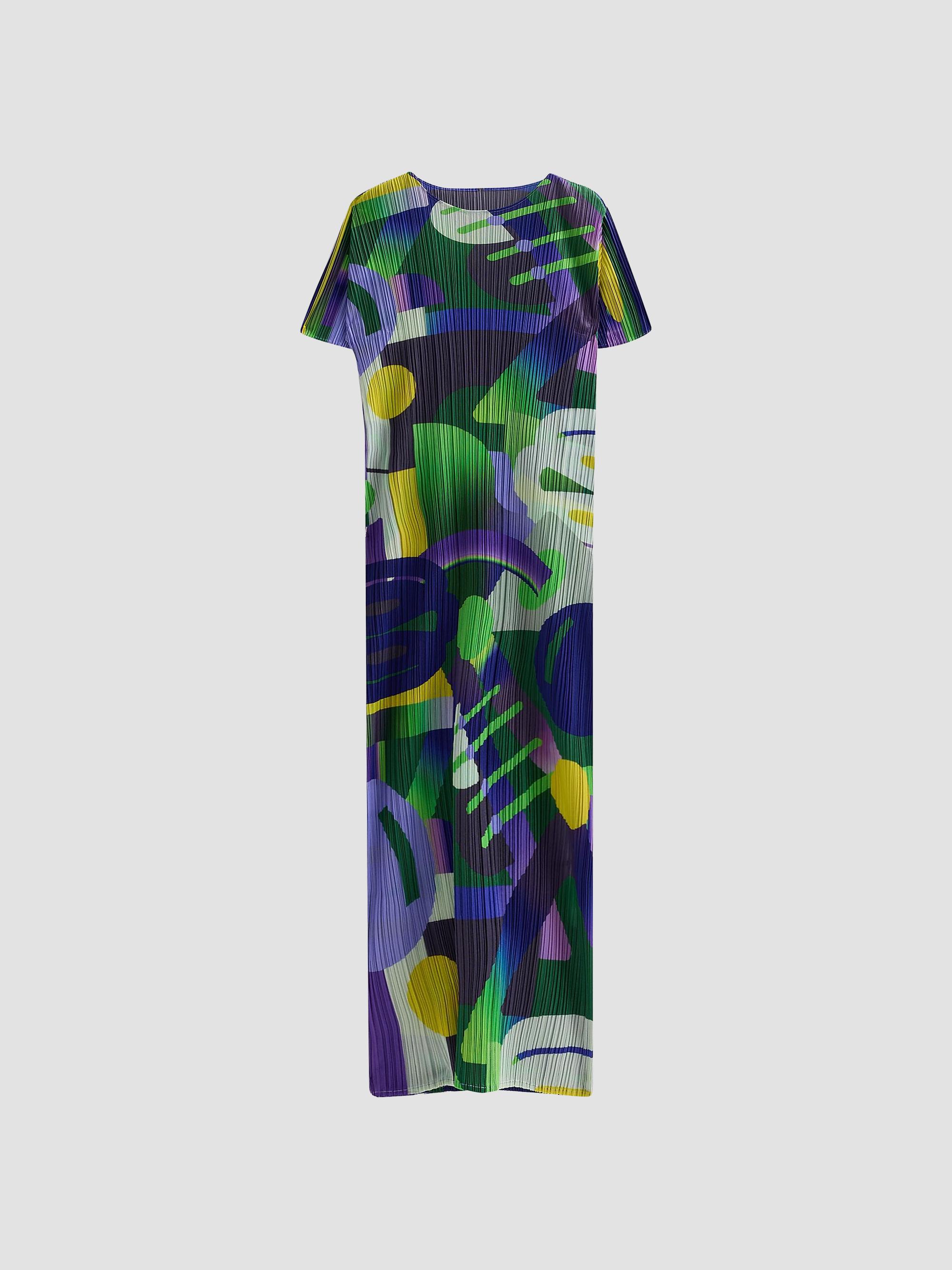 Pleats Please Issey Miyake Wave Pleated Midi-Dress | Saks Fifth Avenue