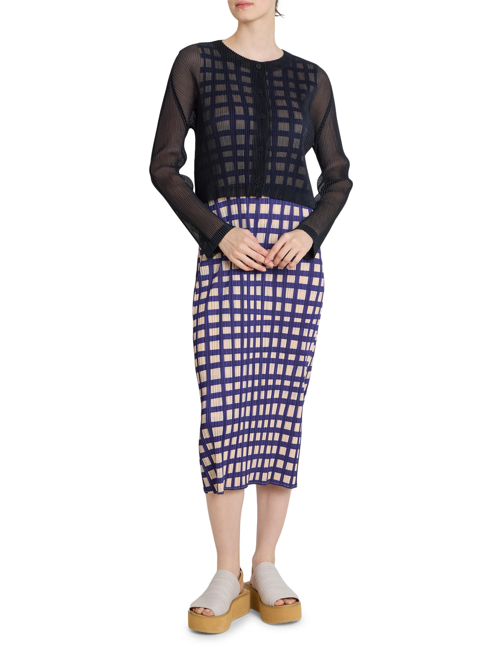 Pleats Please Issey Miyake Tatami April Open-Knit Cardigan | Saks