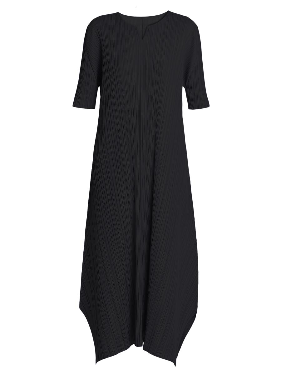 【pleats please】mellow pleats ワンピース Pleats Please Issey Miyake Mellow Pleats Balloon Midi-Dress | Saks
