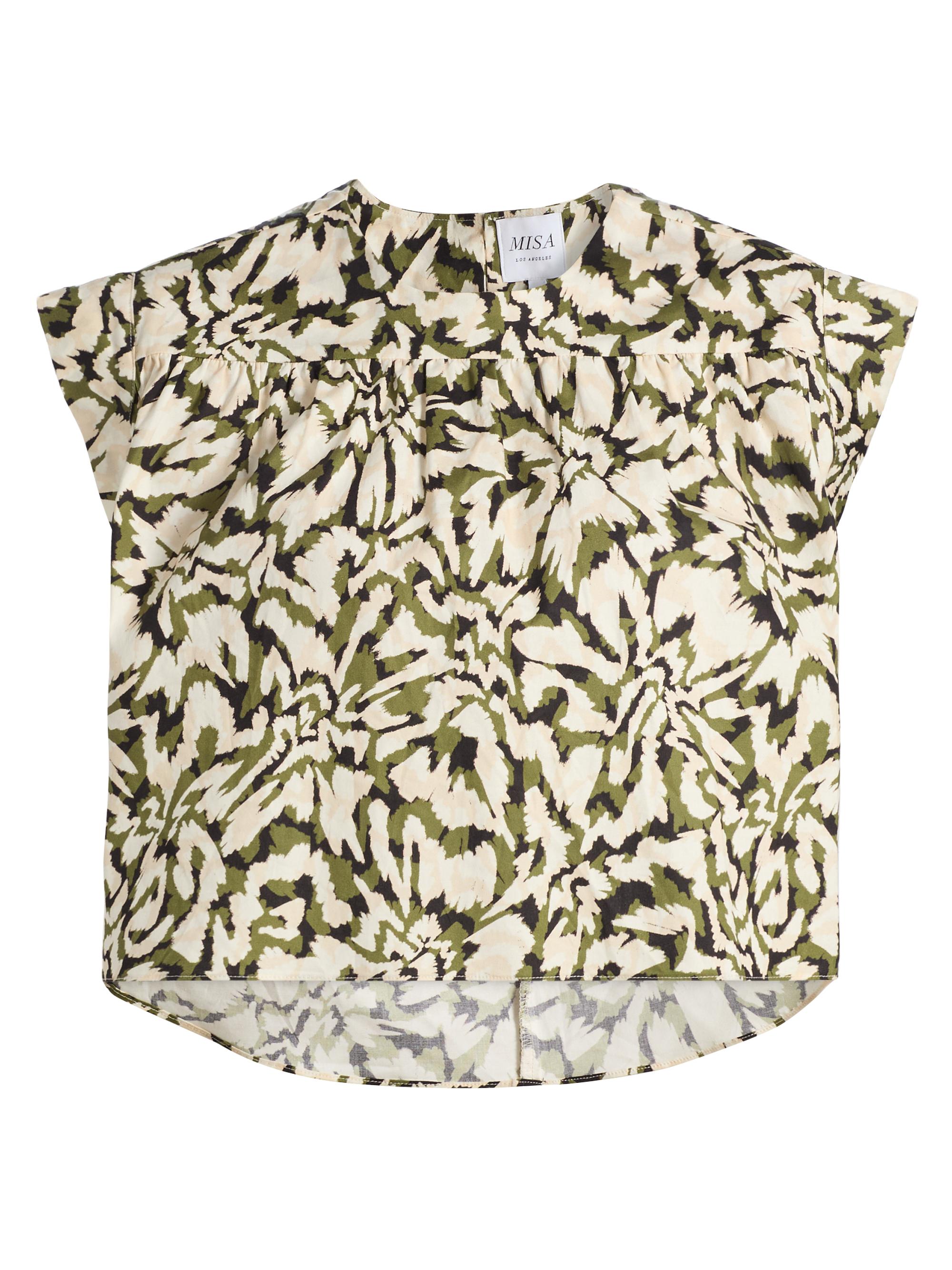 Misa Los Angeles Women's Alina Floral Crop Top - Patchwork Butterfly