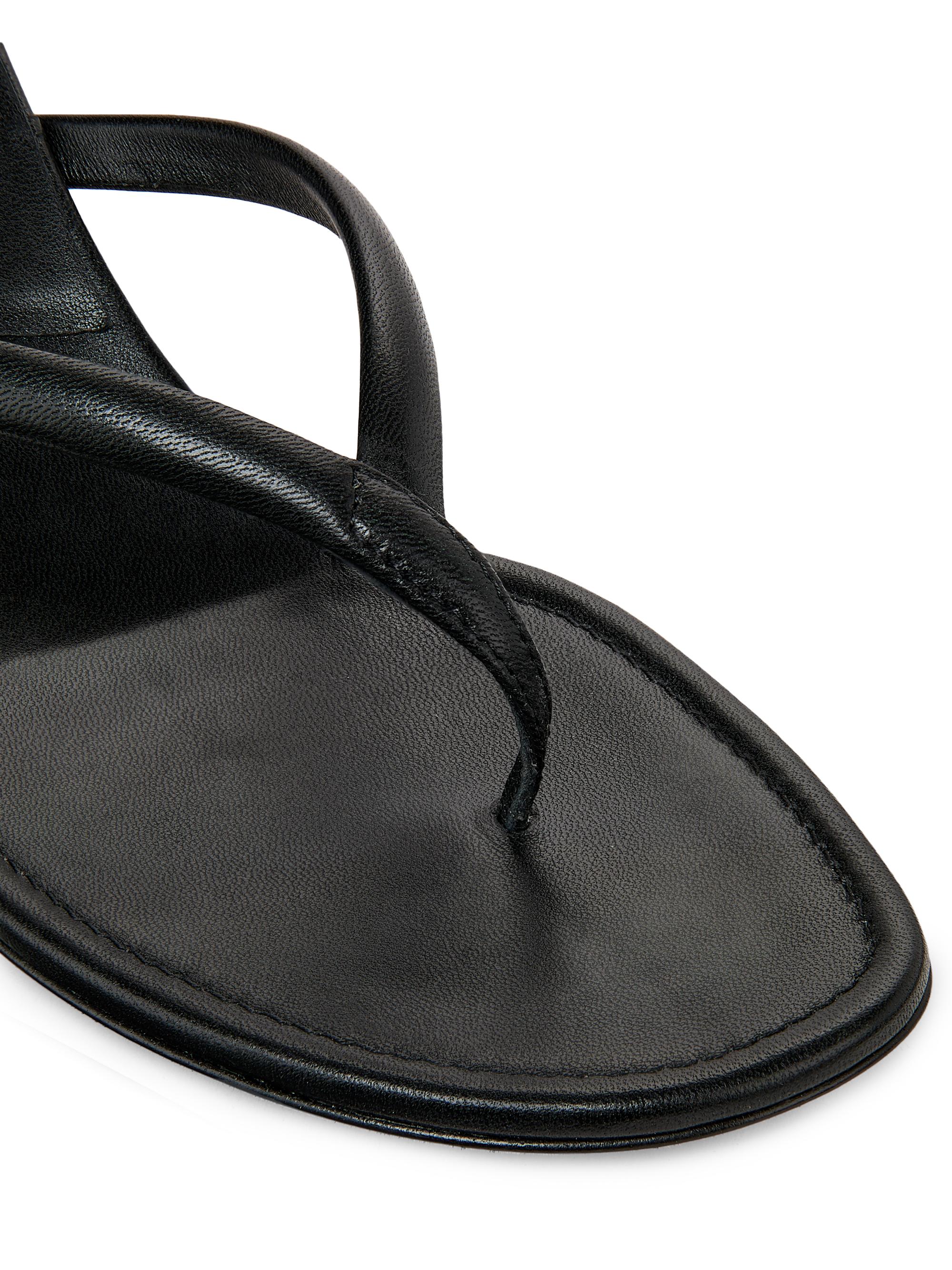 Manolo Blahnik Paterno 50MM Leather Thong Sandals | Saks Fifth Avenue