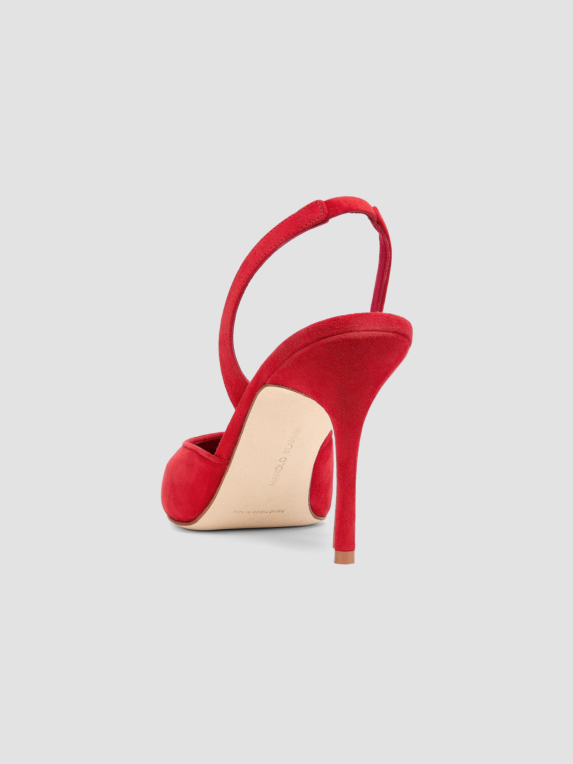 Manolo Blahnik Borelapla 90MM Suede Slingback Pumps | Saks Fifth
