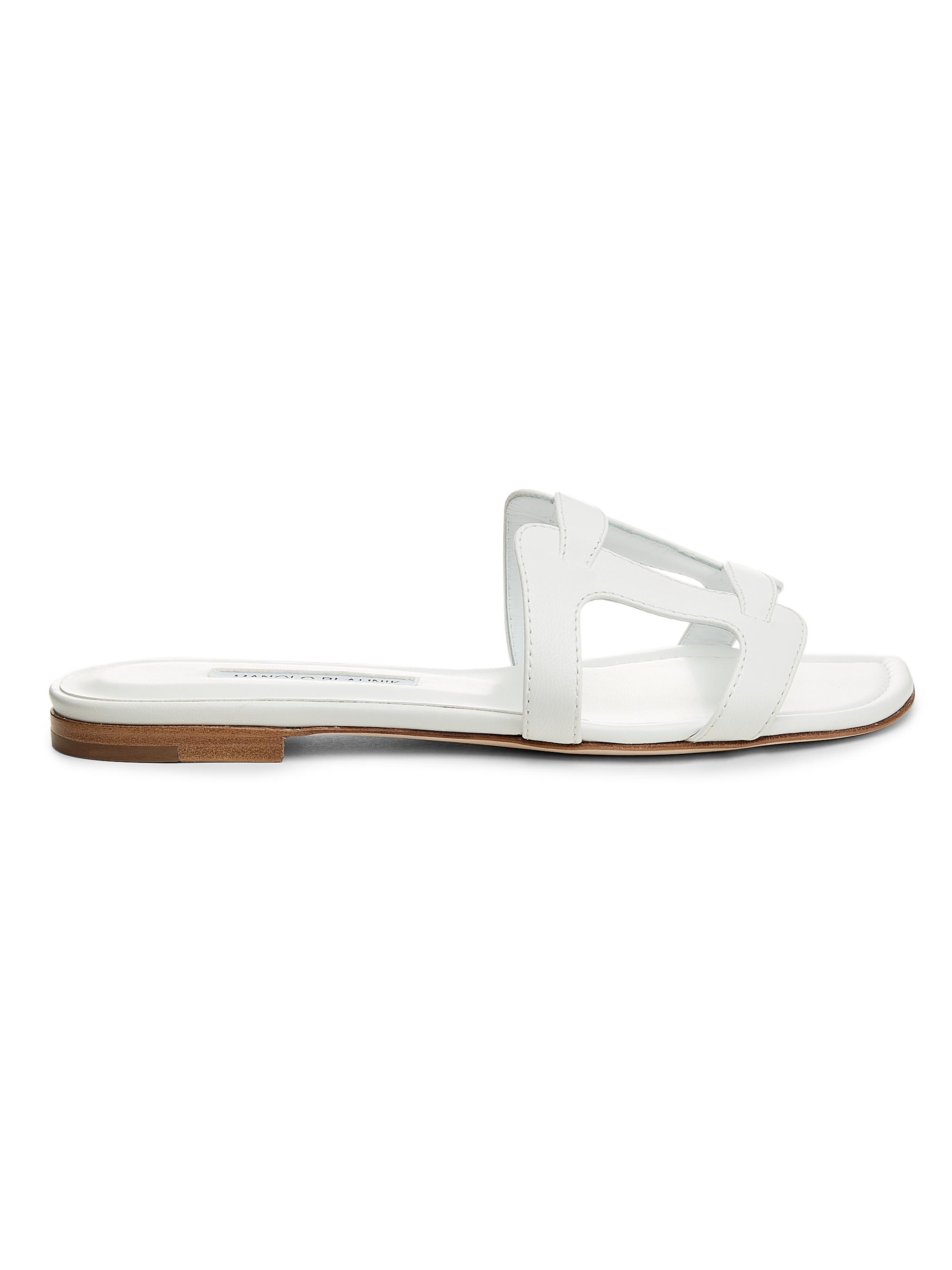 Loro Piana Mindil Leather Flat Sandals | Saks Fifth Avenue