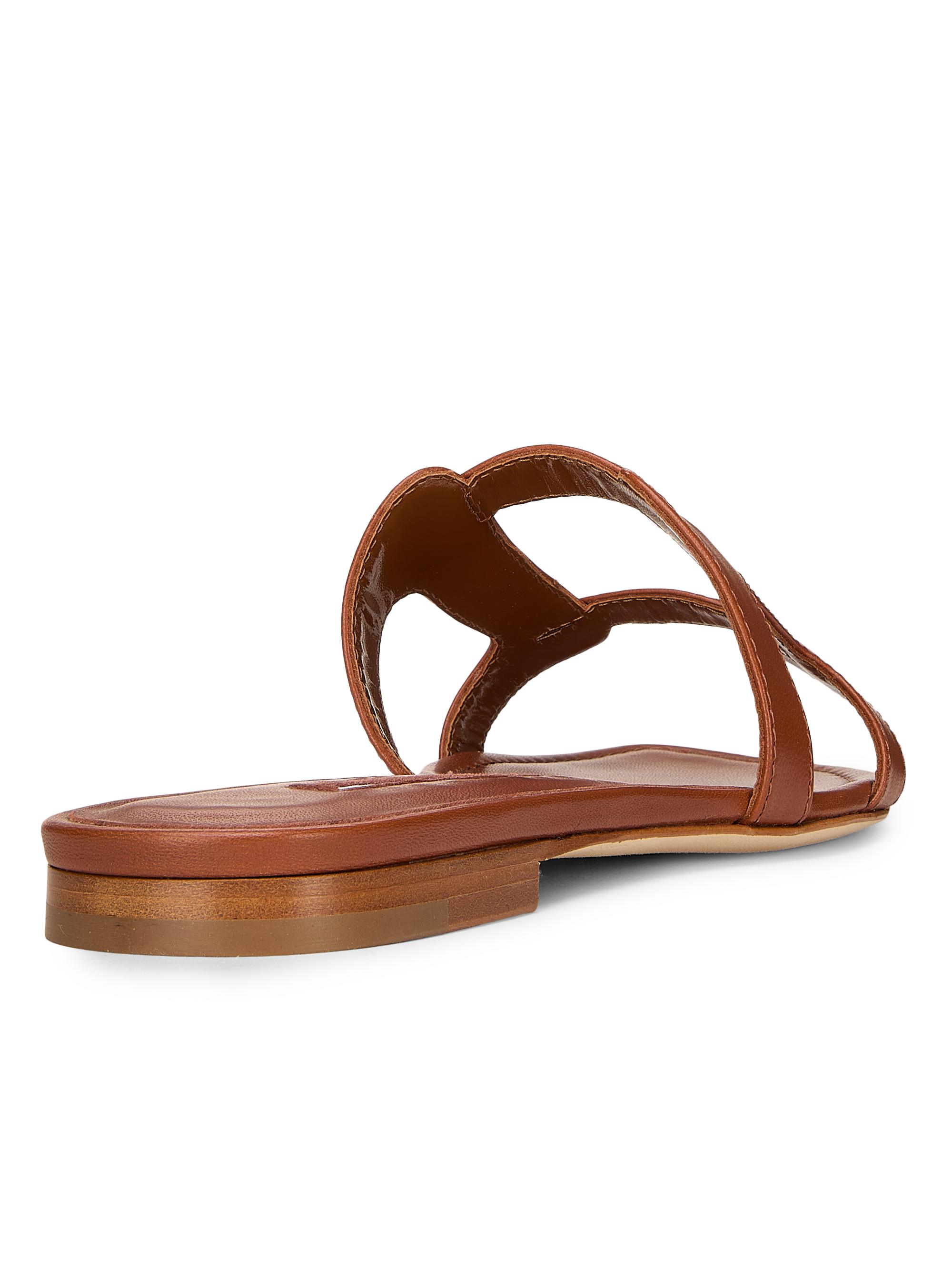 Manolo Blahnik Grellanuflat Leather Sandals | Saks Fifth Avenue