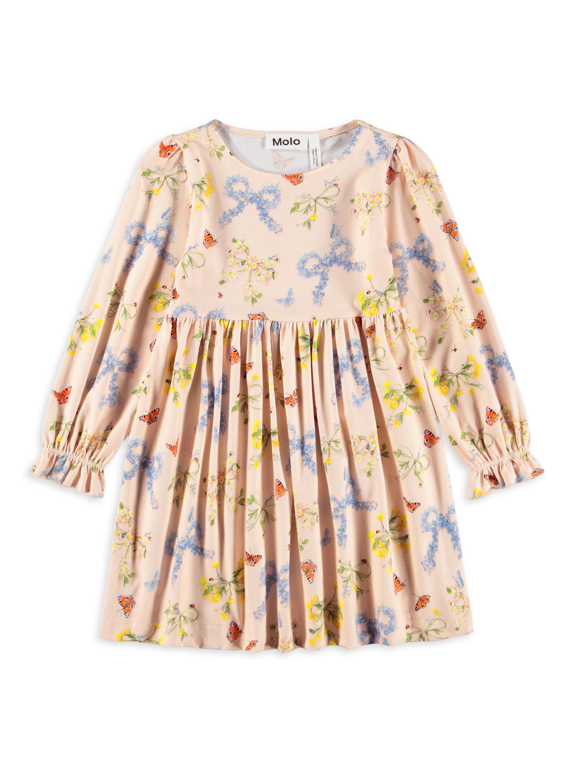 Molo Little Girl's & Girl's Floral Bow & Butterfly Cotton Dress - Flower Bows