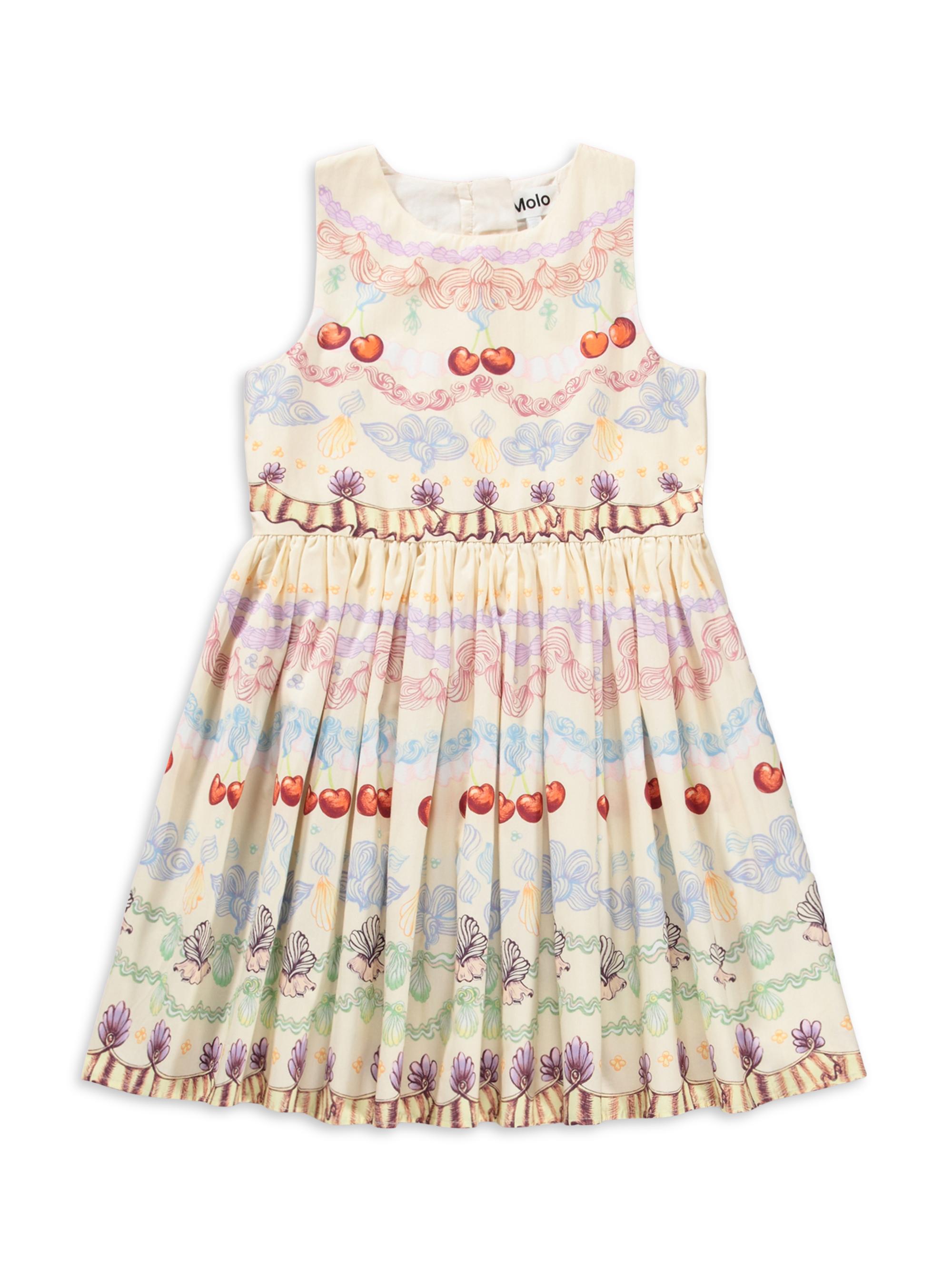 Molo Little Girl's & Girl's Decorative-Print Cotton Dress - Fancy Pancy Cake