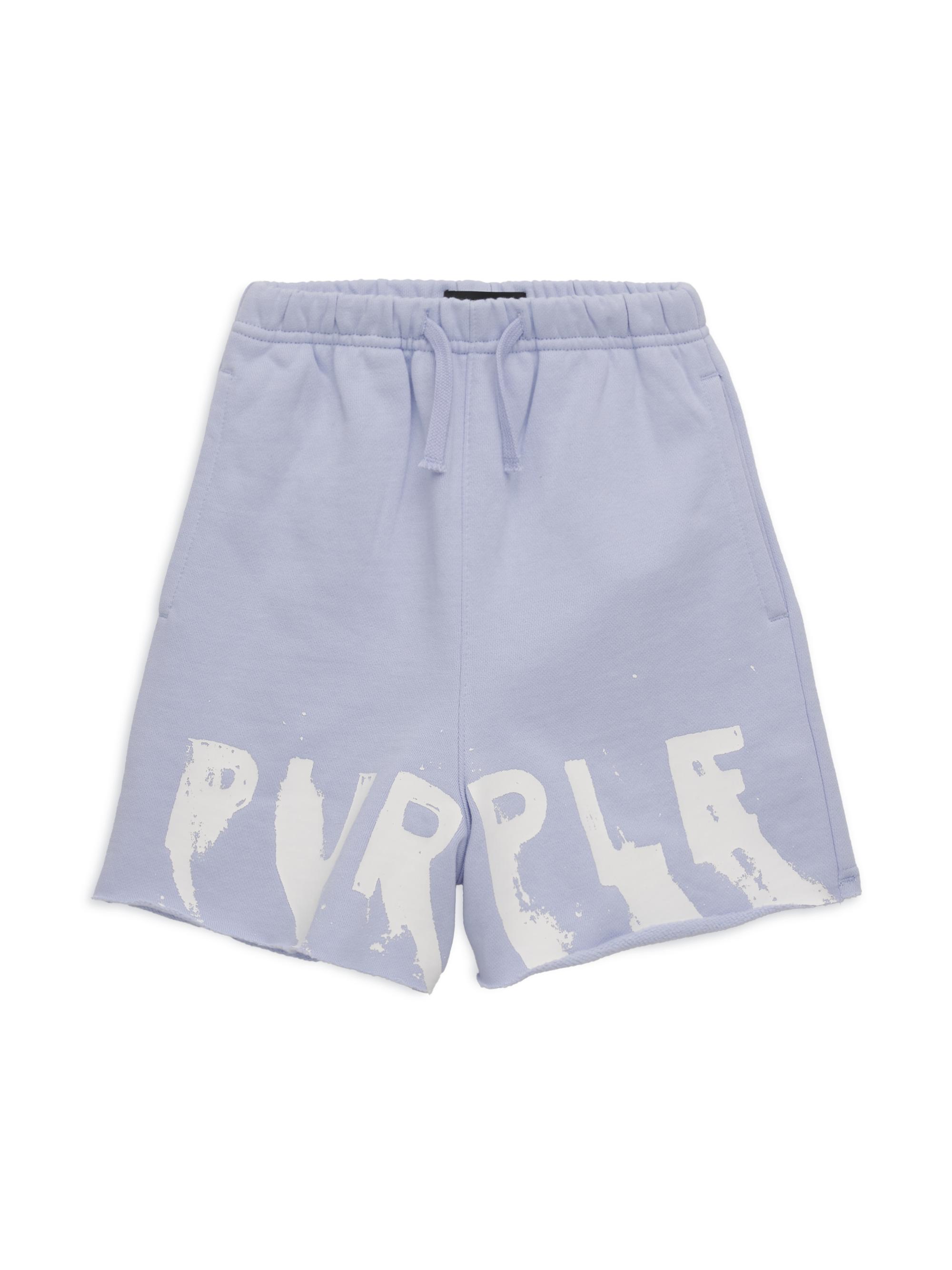 Purple Brand Little Boy's & Boy's Logo Fleece Shorts - Purple