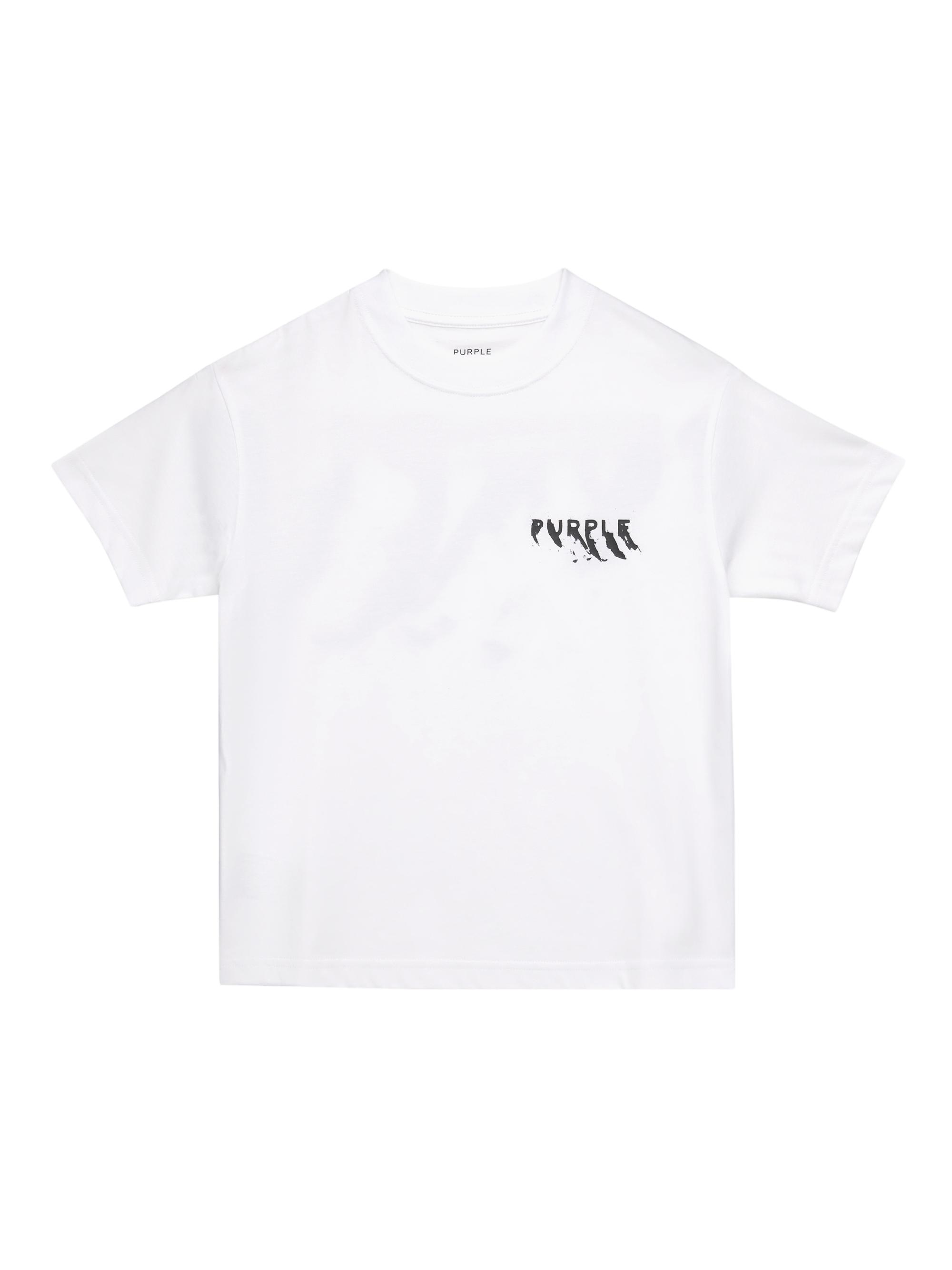 Purple Brand Little Boy's & Boy's Logo Cotton T-Shirt - White