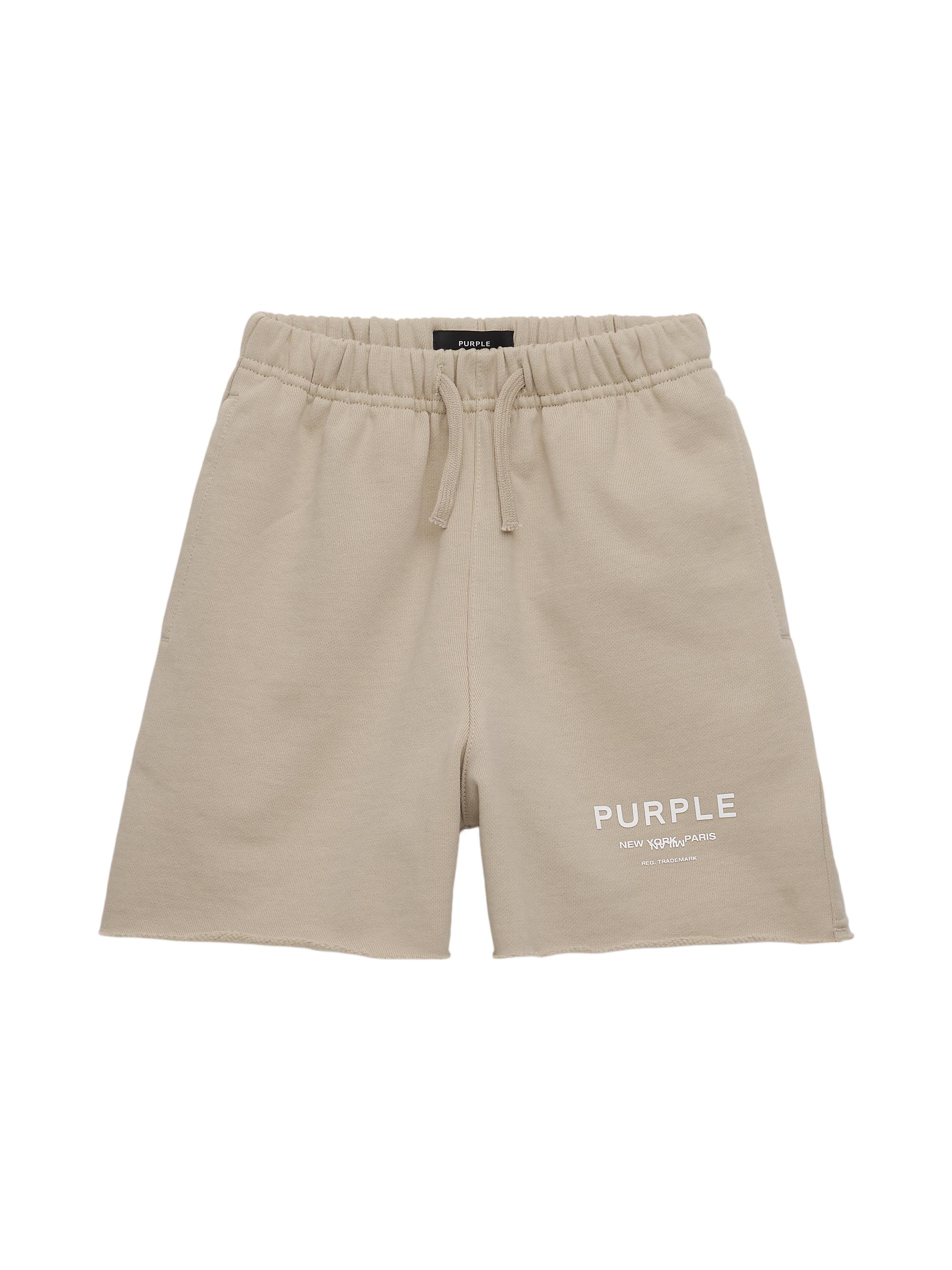 Purple Brand Little Boy's & Boy's Raw-Edge Fleece Sweatshorts - Brown