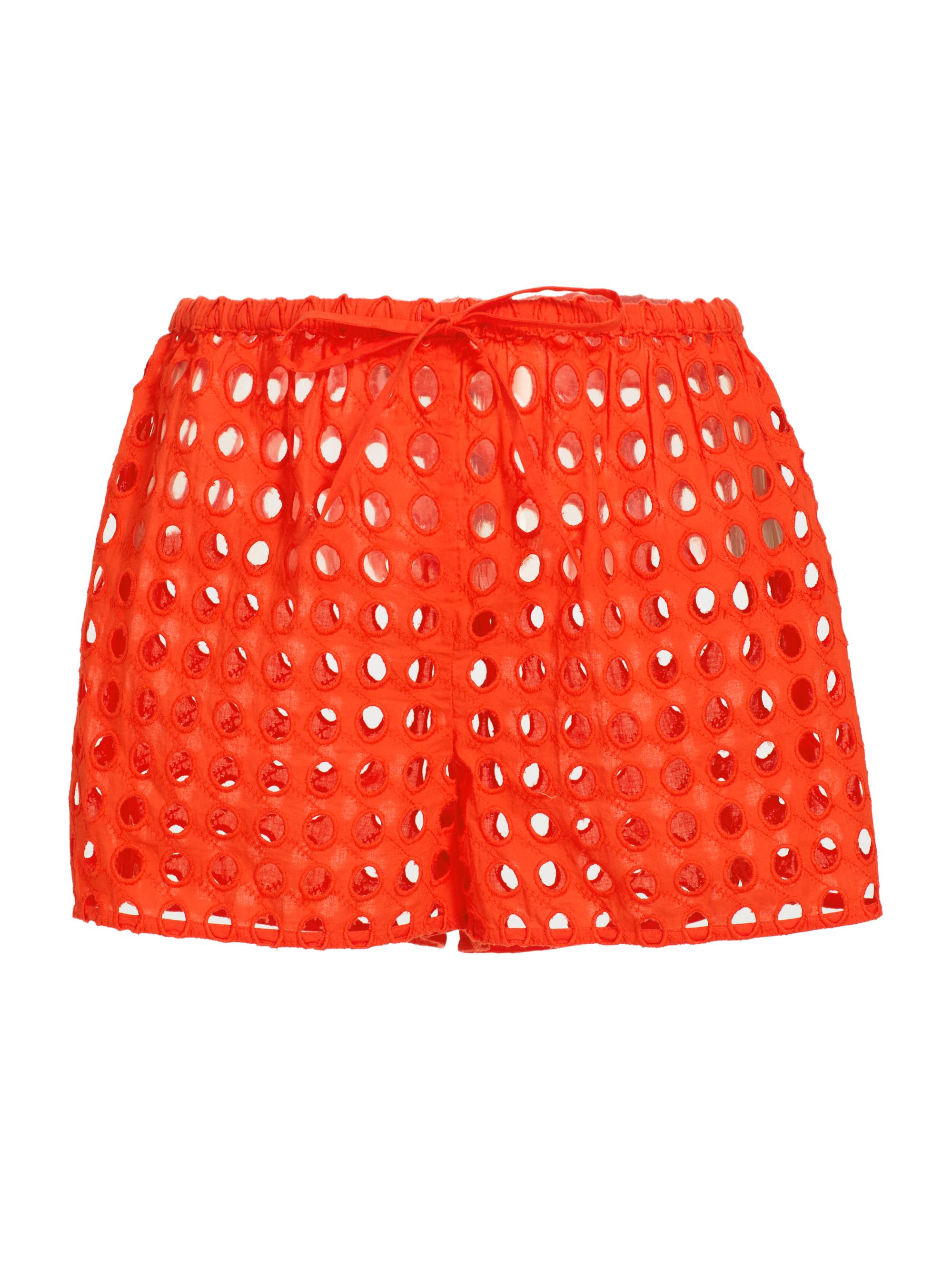 Solid & Striped Women's The Remi Cover-Up Shorts - Habanero | Thumbnail 7