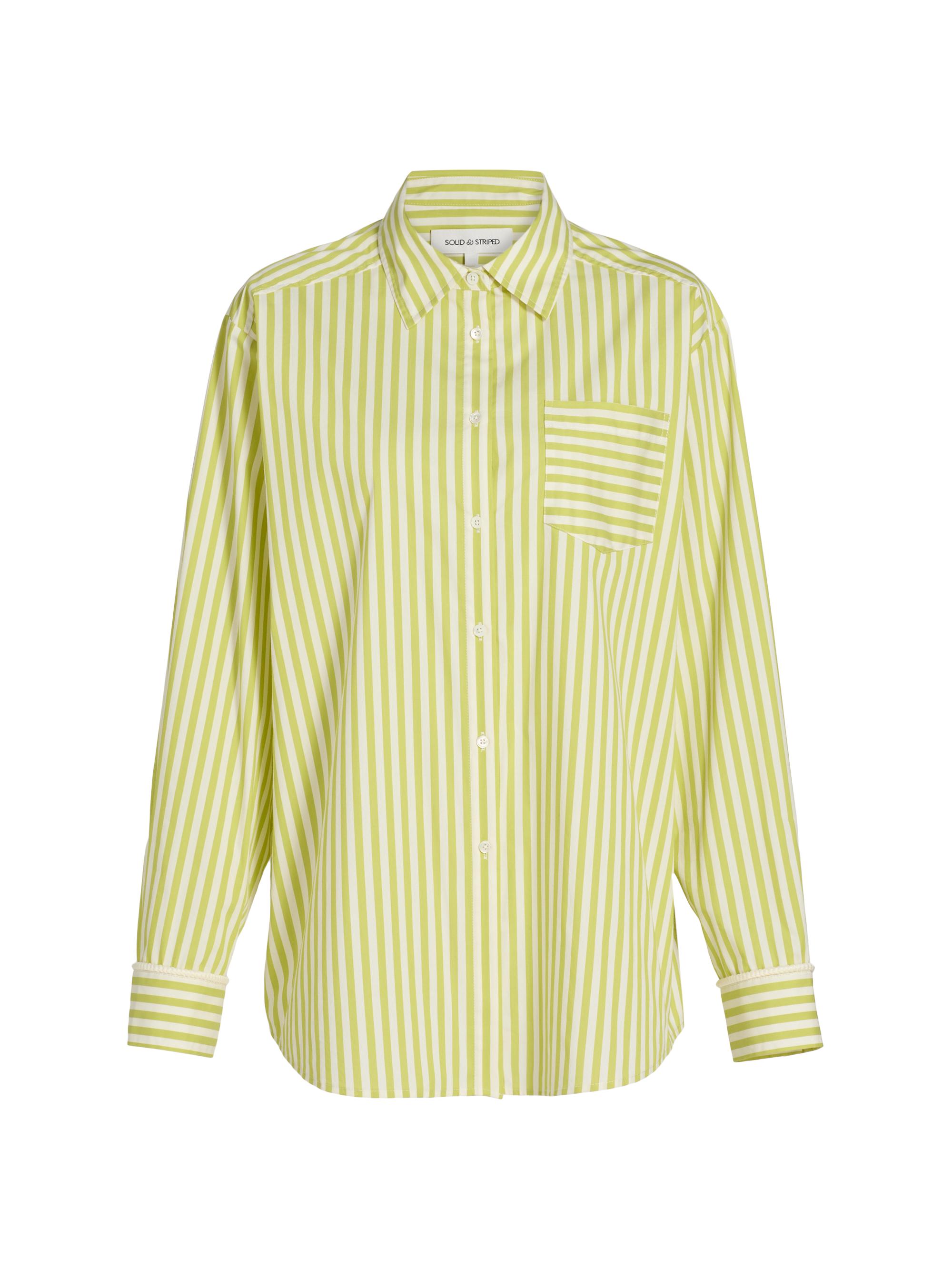 Solid & Striped Women's The Avril Striped Cover-Up Shirt - Guava