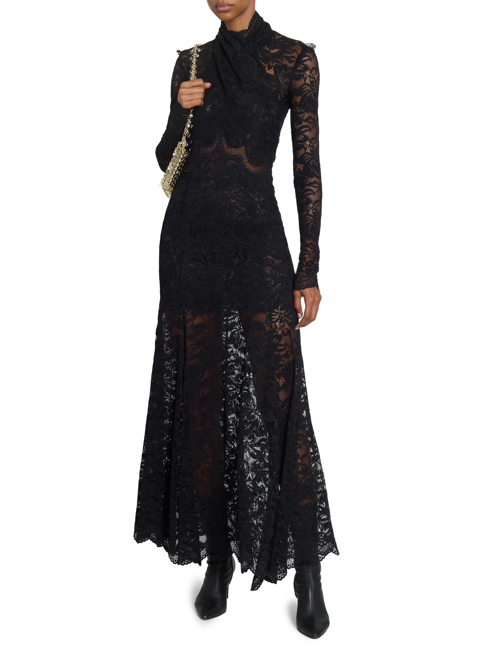 lace sleeve wrap dress Natasha Angel Sleeve Wrap Midi Dress In Navy Lace  Girl In Mind