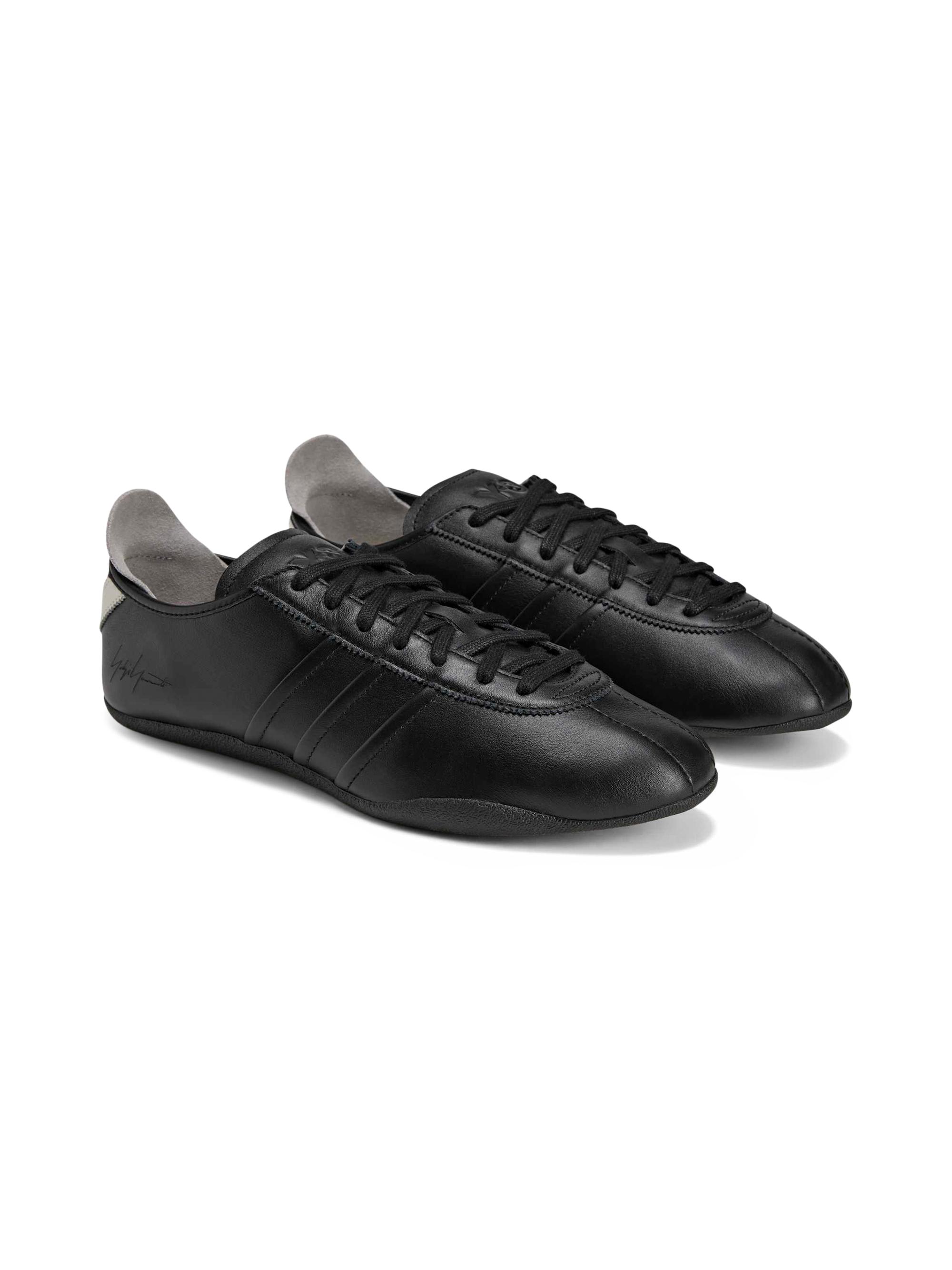 adidas Men's Y-3 Tokyo Leather Low-Top Sneakers - Black White