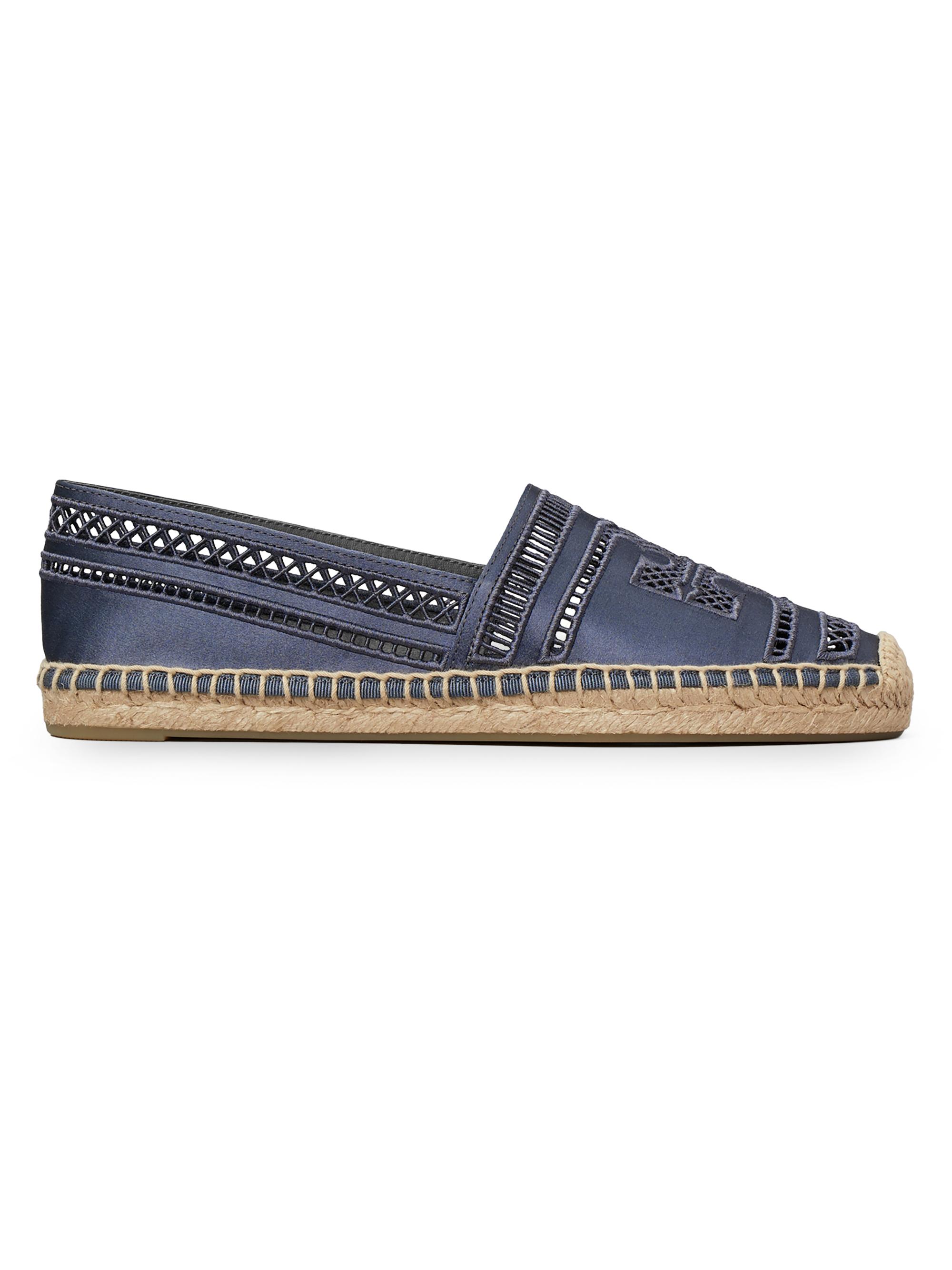 靴 TORY BURCH Studded Blue Suede Flat shoes Tory Burch Ballet Sport Suede Loafers | Saks Fifth Avenue