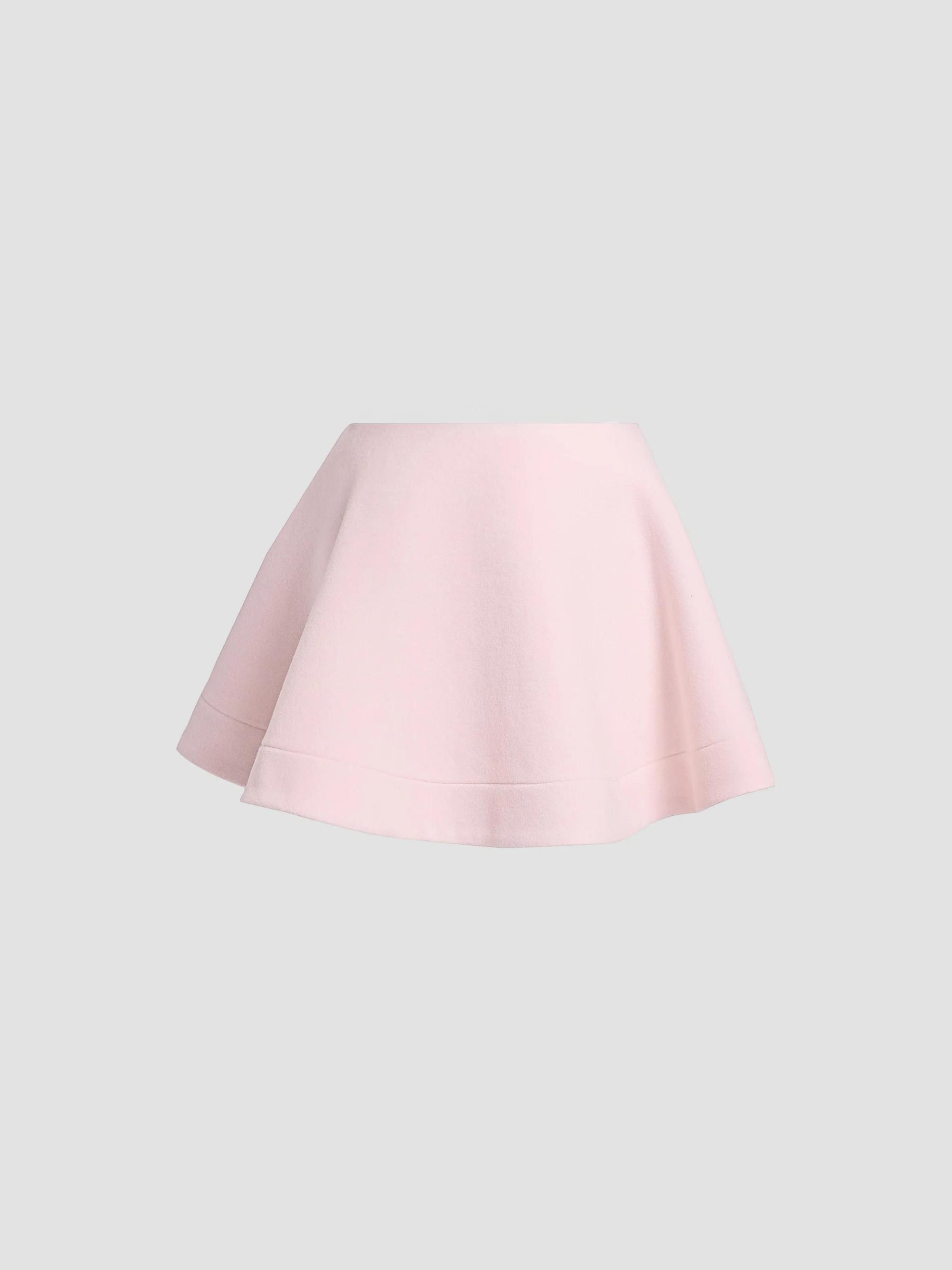 Ganni Women's Peacoat Wool Miniskirt - Ballerina - Size 6