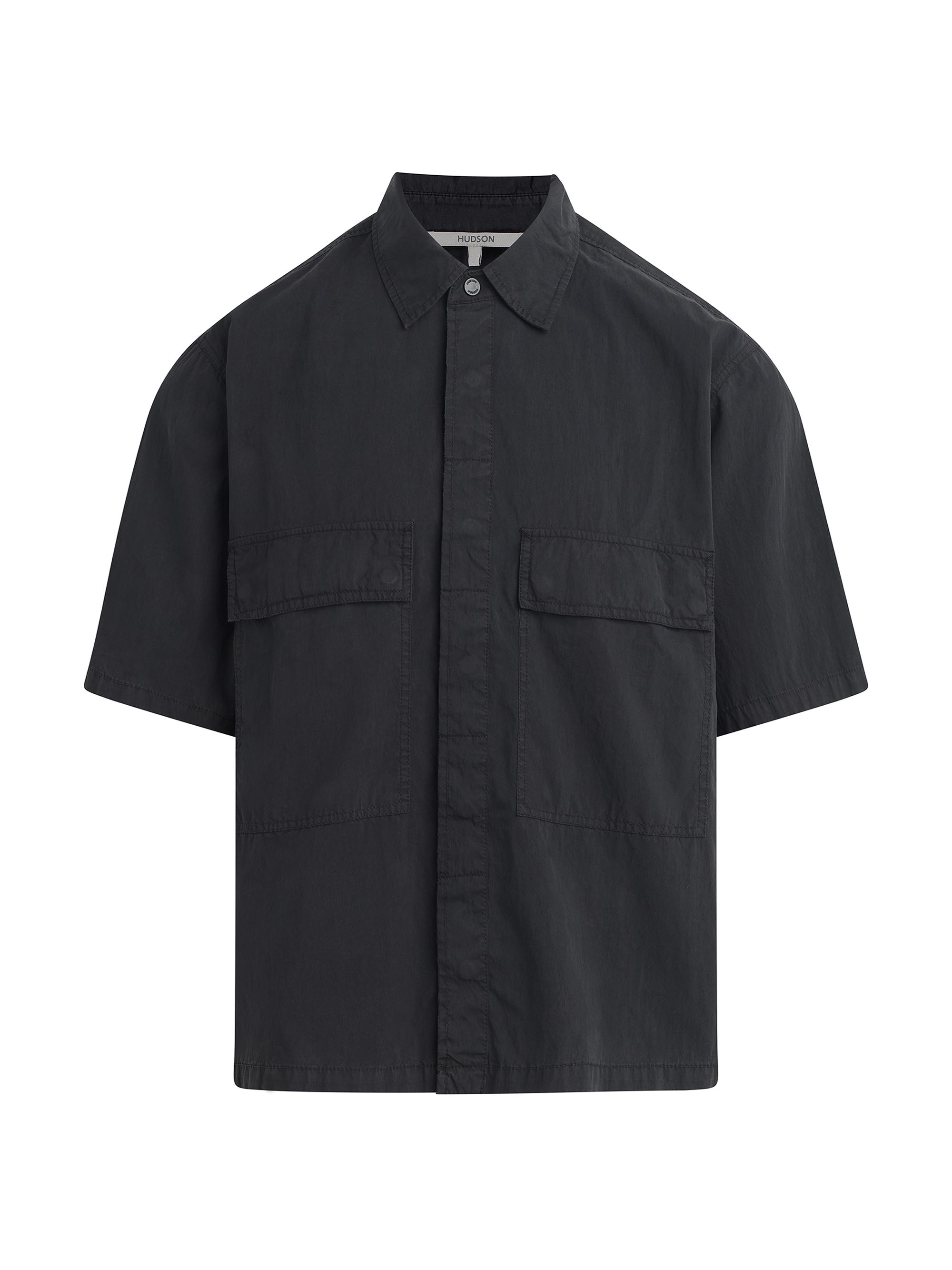 Hudson Jeans Men's Utility Short-Sleeve Shirt - Black
