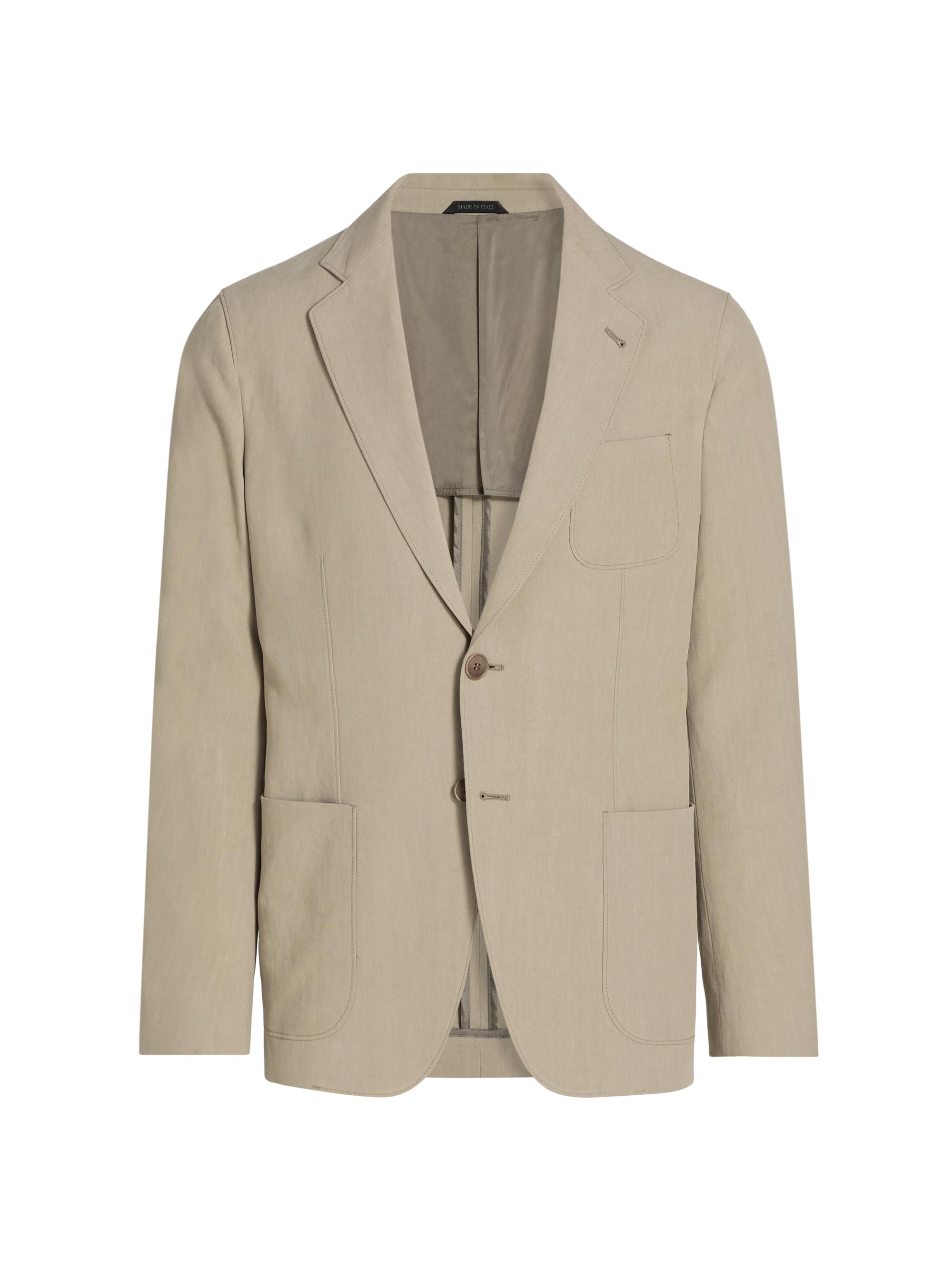 Giorgio Armani Men's Upton Linen Jacket - Solid Light