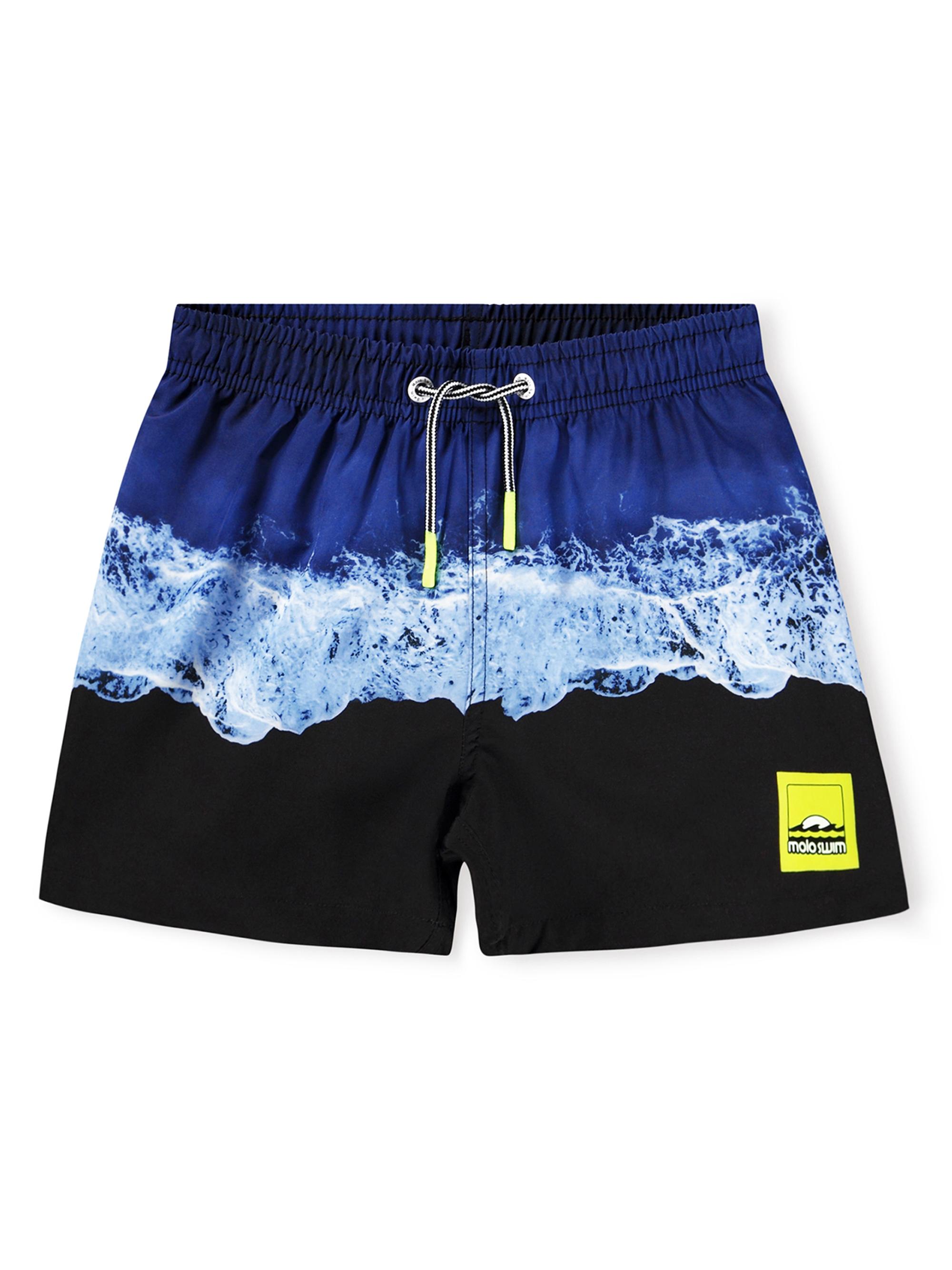 Molo Little Boy's & Boy's Shore Print Board Shorts - Big Ocean