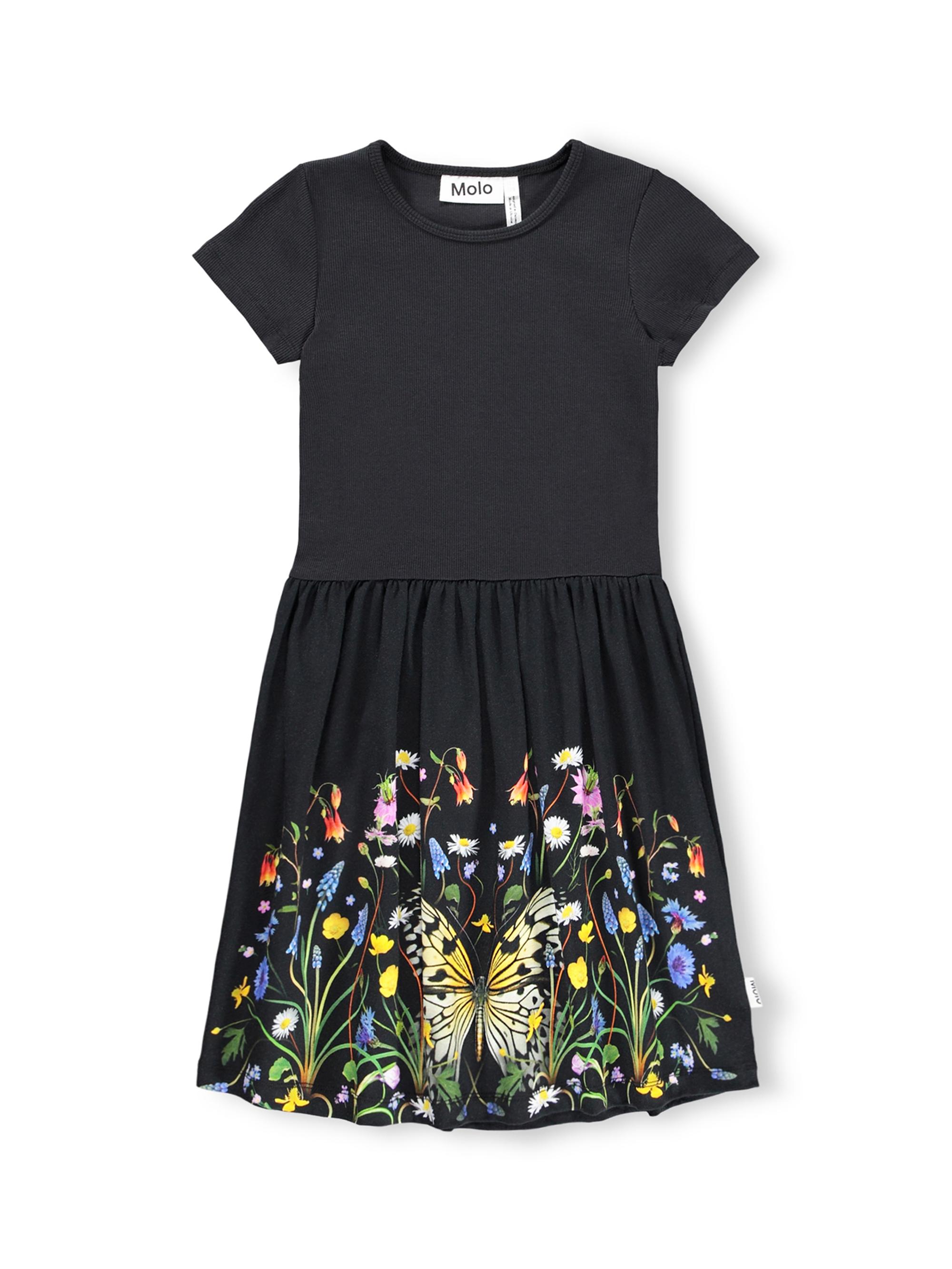 Molo Little Girl's & Girl's Floral Butterfly Cotton Dress - Nouveau Butterfly