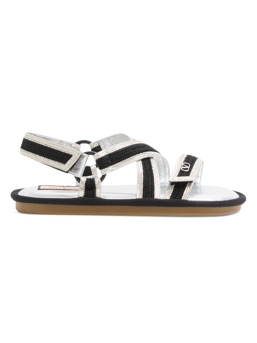 Valentino Garavani Lake Powell Sandals with Crochet Embroidery