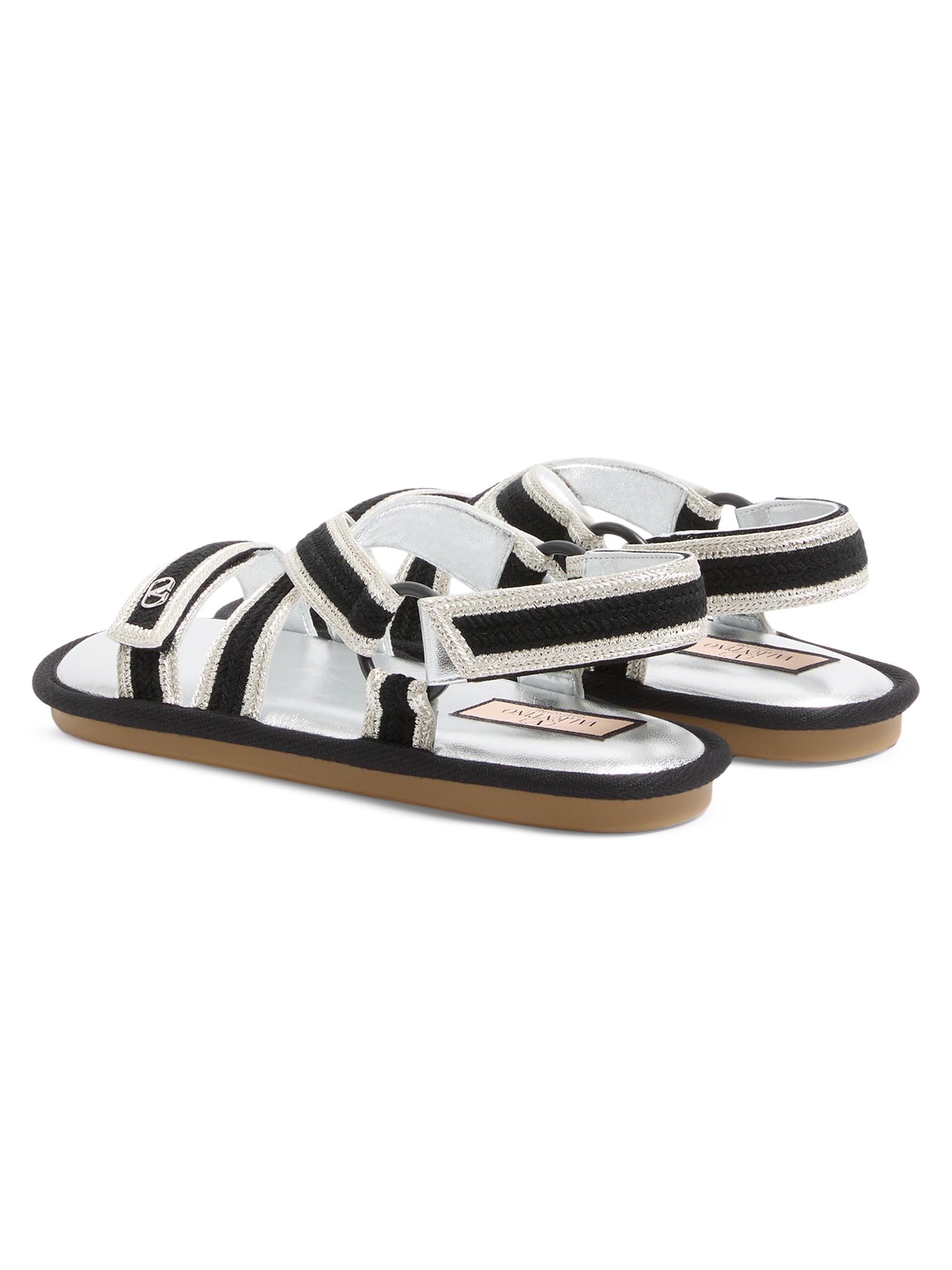 Valentino Garavani Lake Powell Sandals with Crochet Embroidery