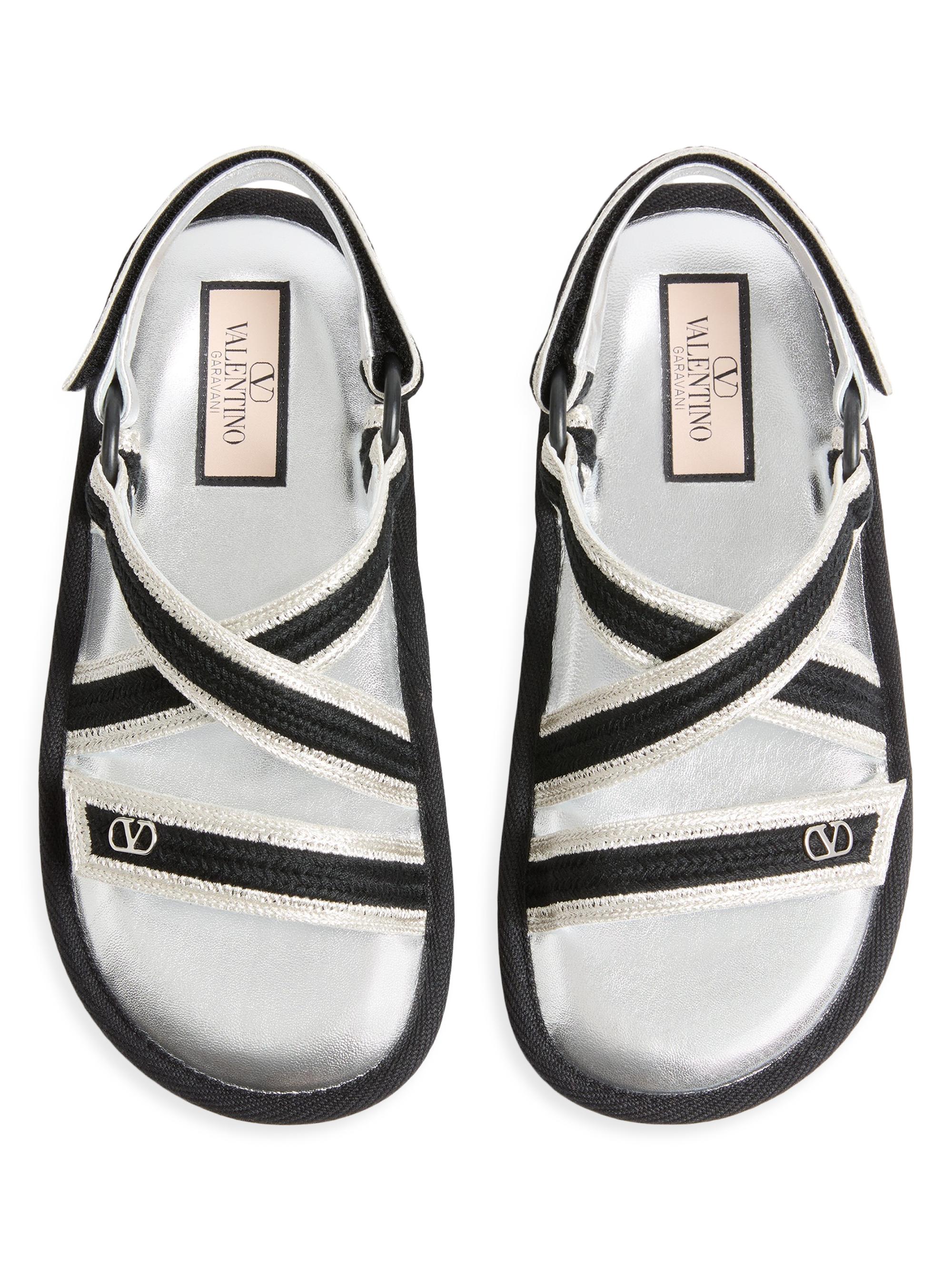 Valentino Garavani Lake Powell Sandals with Crochet Embroidery