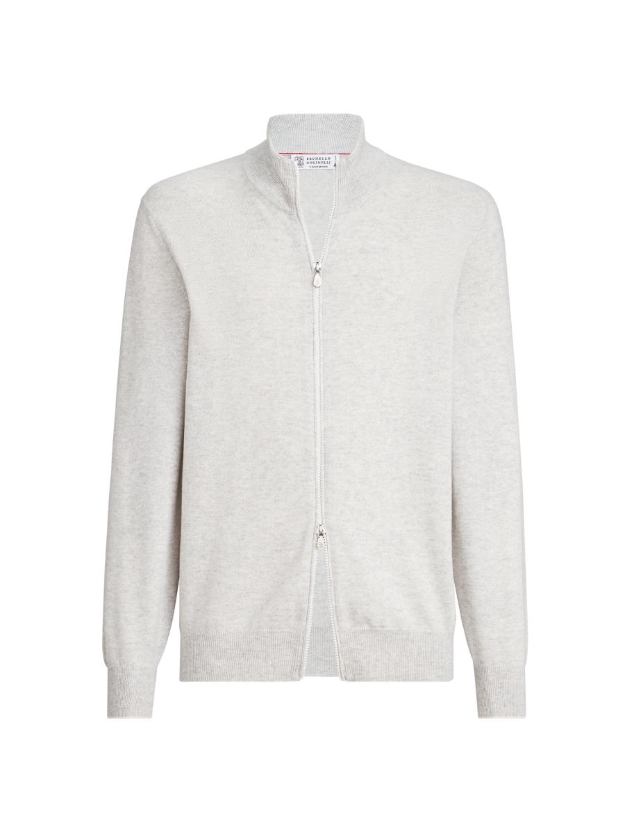 Brunello Cucinelli Cashmere Turtleneck Cardigan with Zipper | Saks
