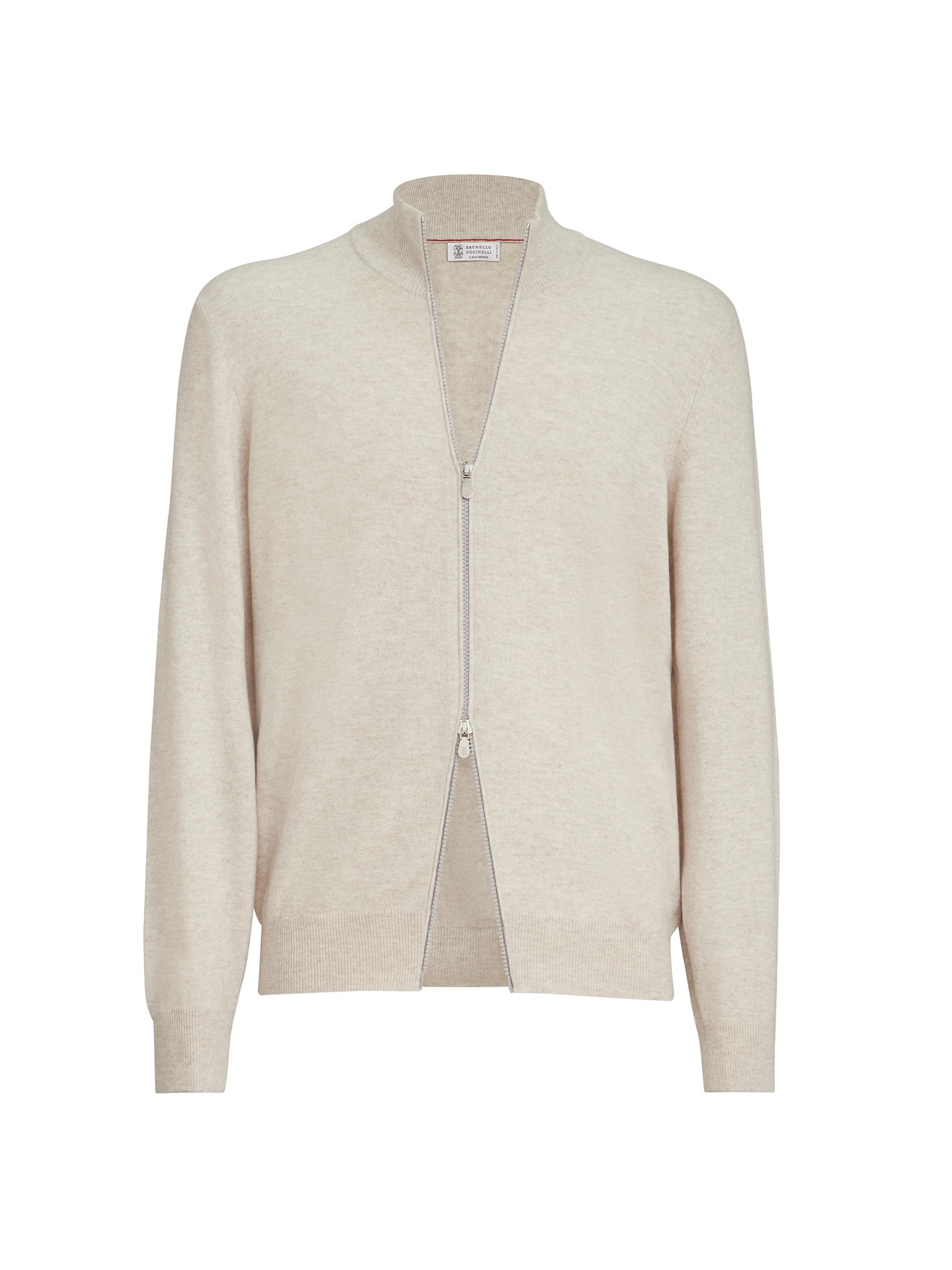 Brunello Cucinelli Cashmere and Silk High-Neck Cardigan | Saks