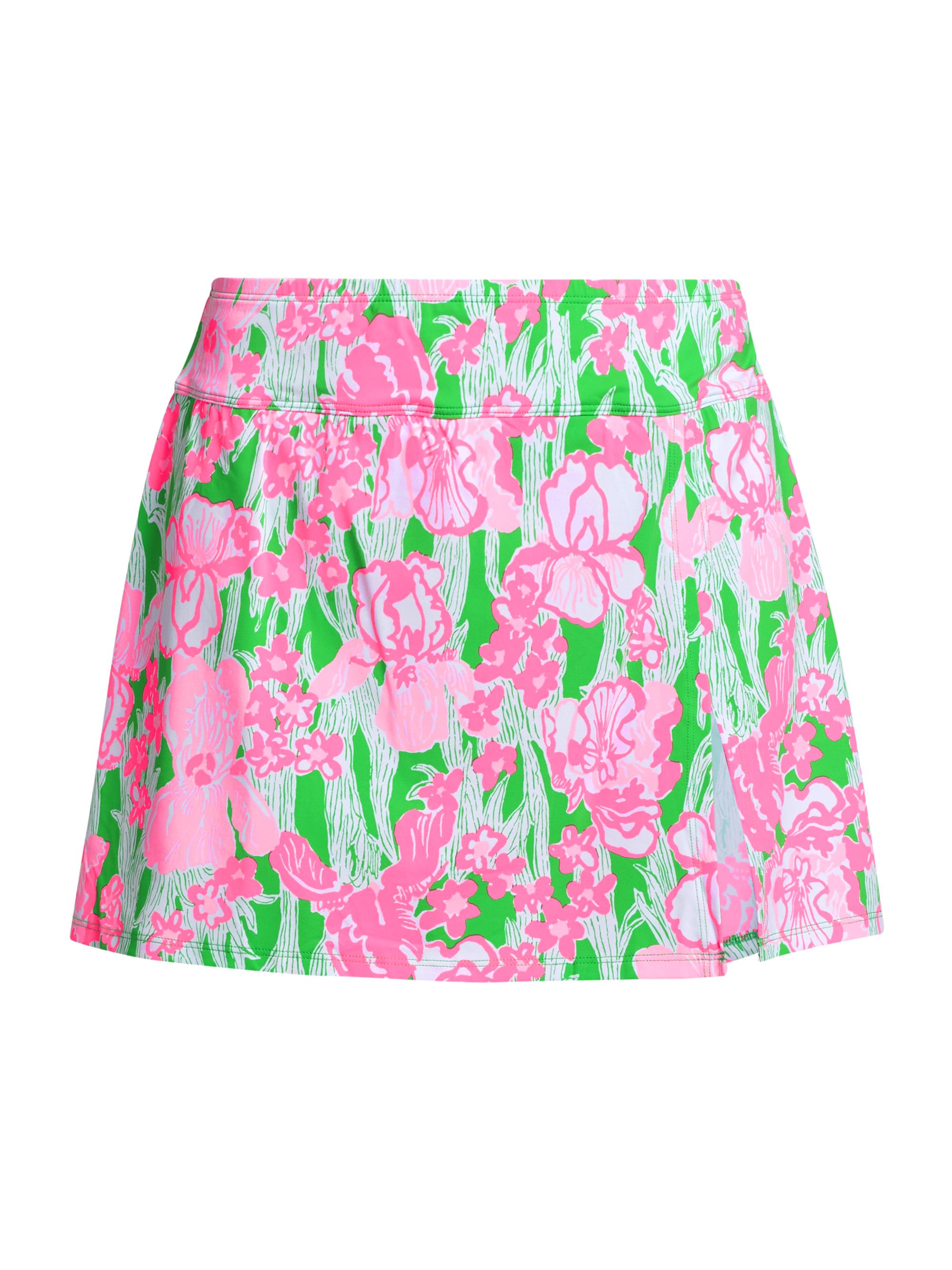 Lilly Pulitzer Women's Kellyann Floral Swim Skirt - Putting Green Hannah