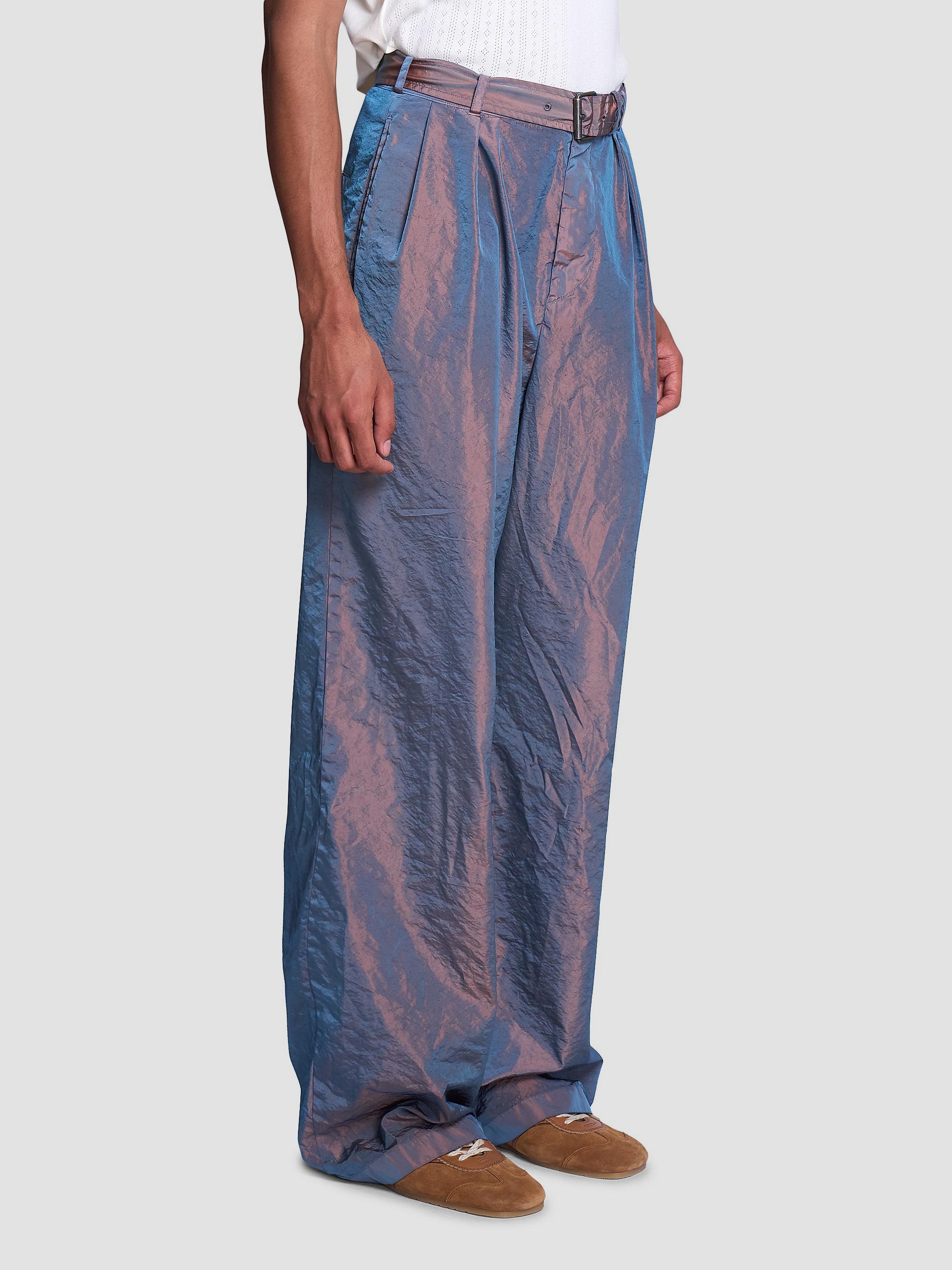 Dries Van Noten Iridescent Nylon Straight-Leg Pants | Saks Fifth