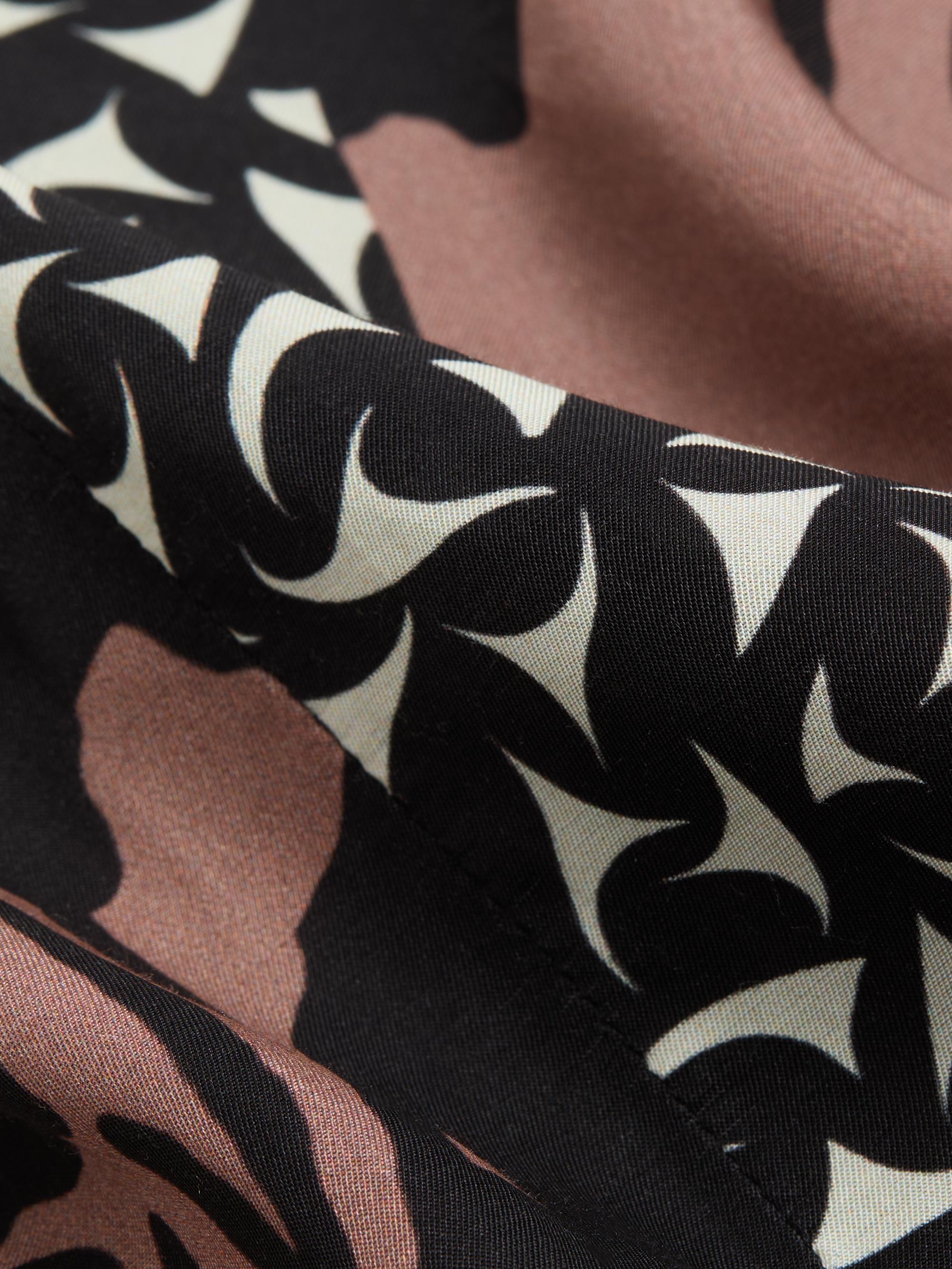Dries Van Noten Men's Two-Tone Abstract Print Swim Shorts - Old Rose | Thumbnail 6
