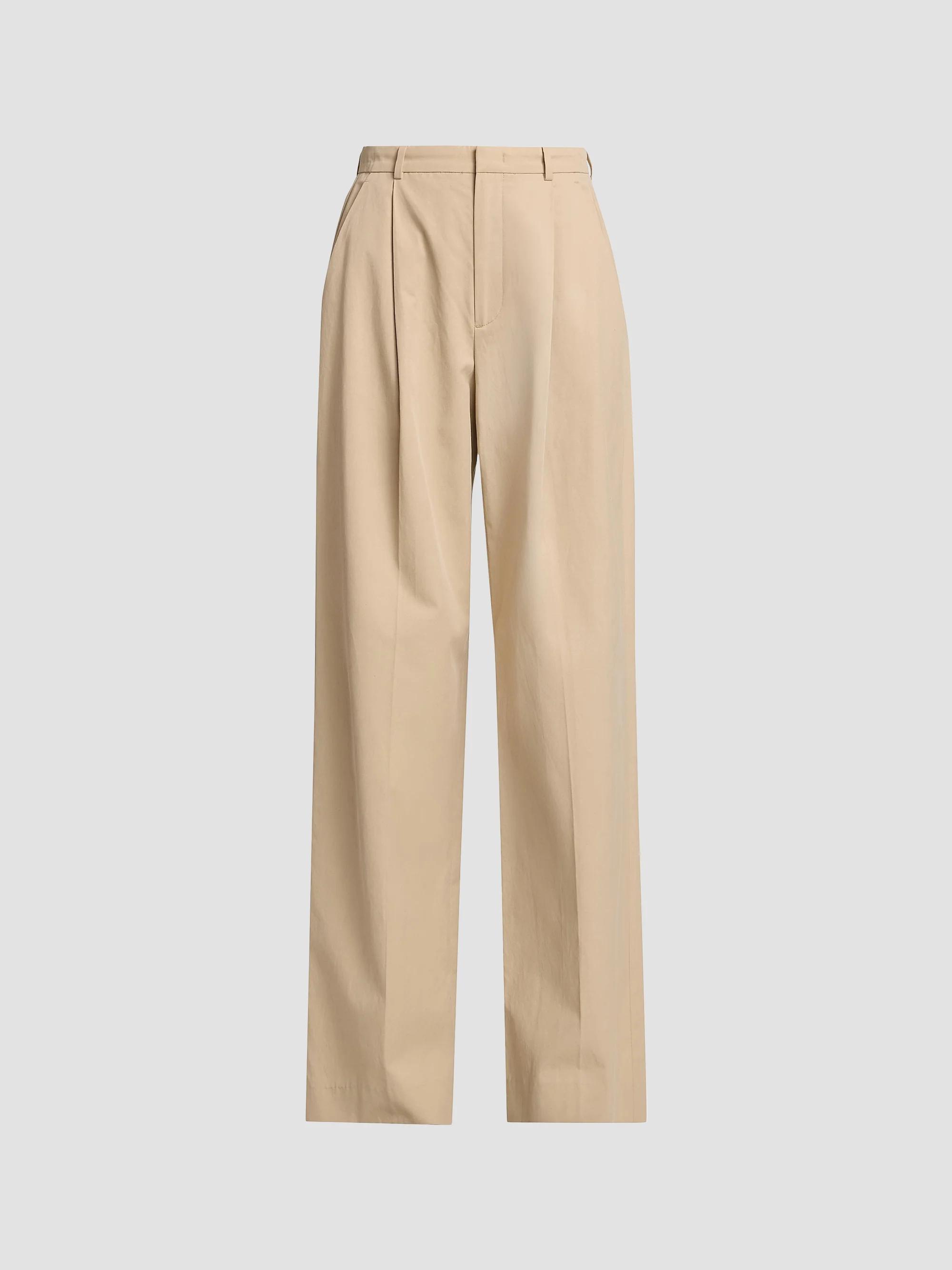 Vince Camille Cotton-Blend Mid-Rise Wide-Leg Trousers | Saks Fifth