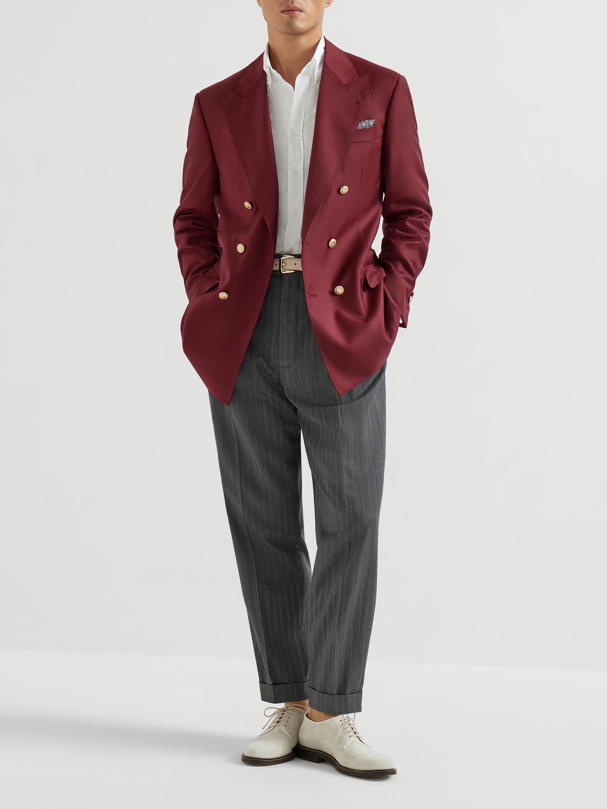 Brunello Cucinelli Virgin Wool Batavia One and a Half Breasted