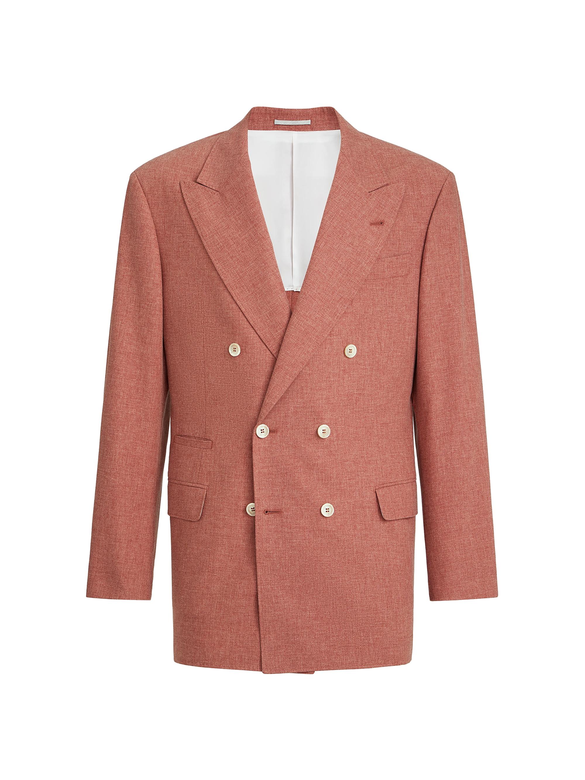 Brunello Cucinelli Virgin Wool, Cotton and Silk Mouliné One and a