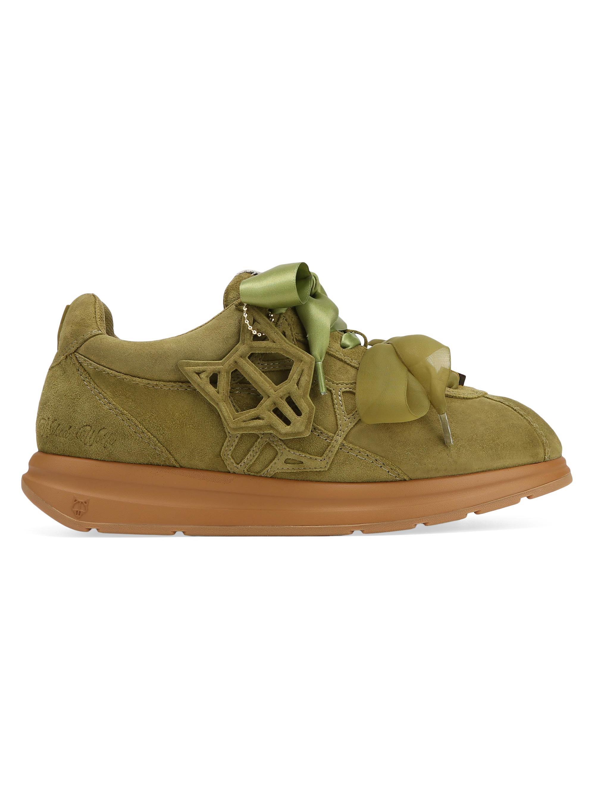 Naked Wolfe Women's Expense Suede Sneakers - Khaki